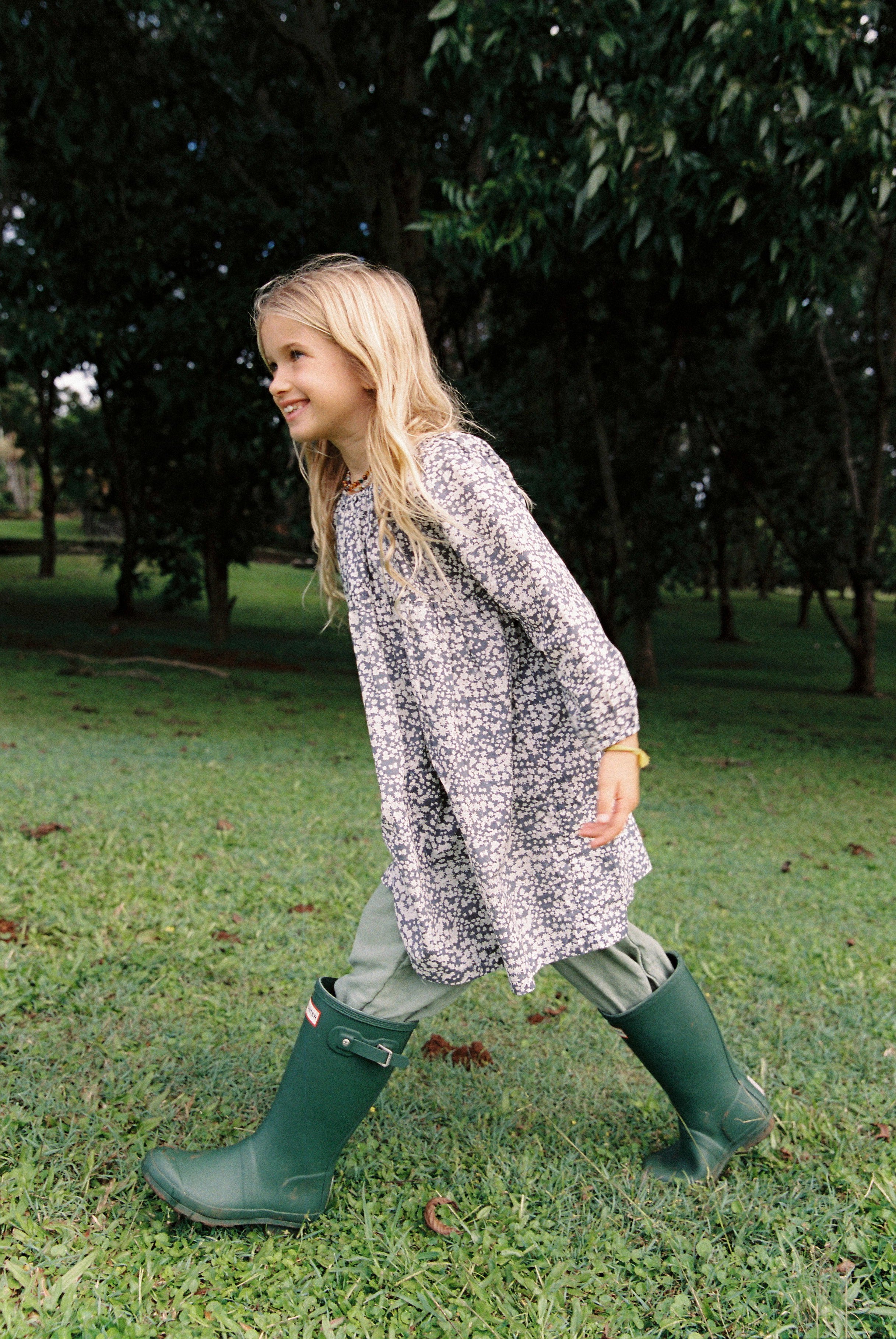 Olivia Dress in Midnight Butterflies