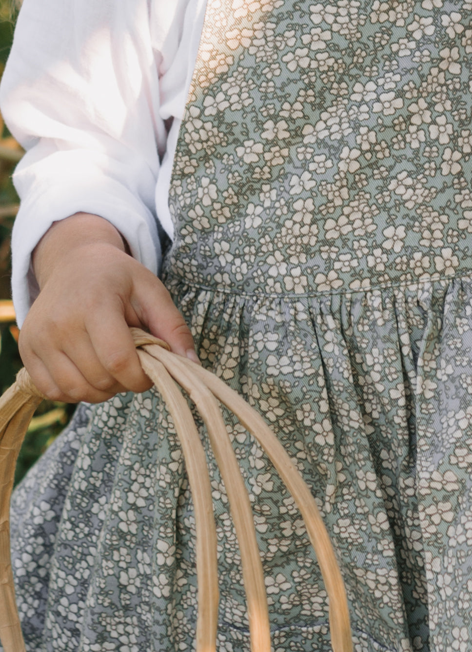 Holiday Dress in Twill Winter Daisy
