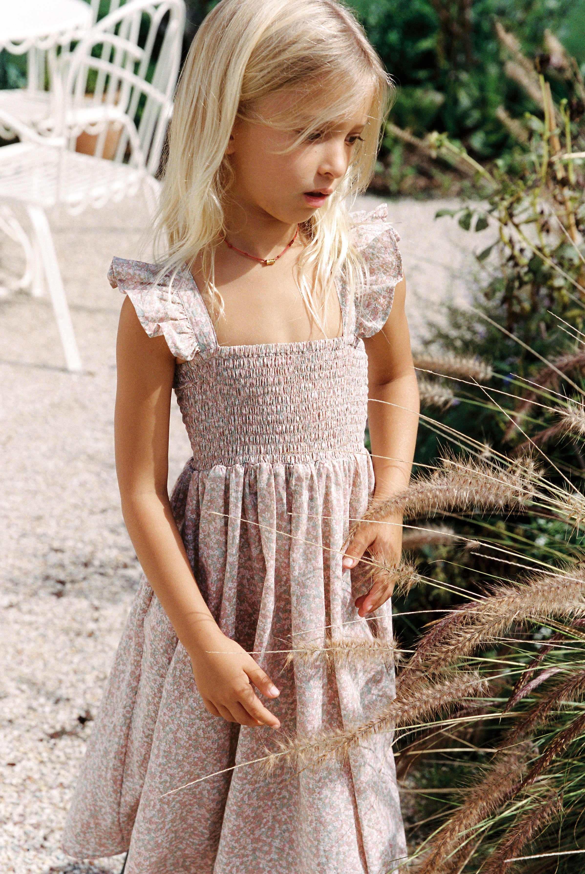 Bonnie Dress in Babychino Mini Flowers - printebebe.com