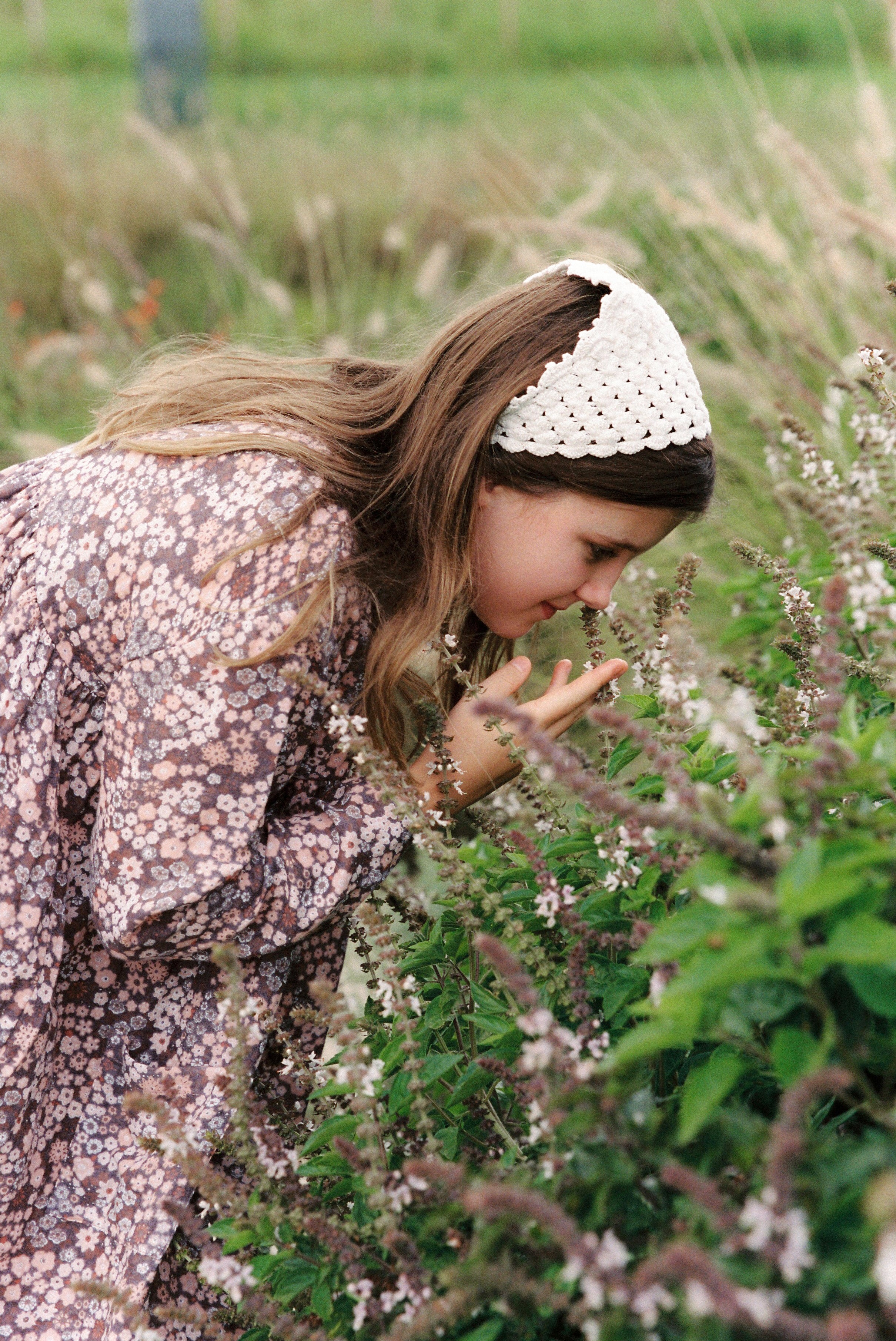 The Tulleries Dress in Burgundy Japan Flower