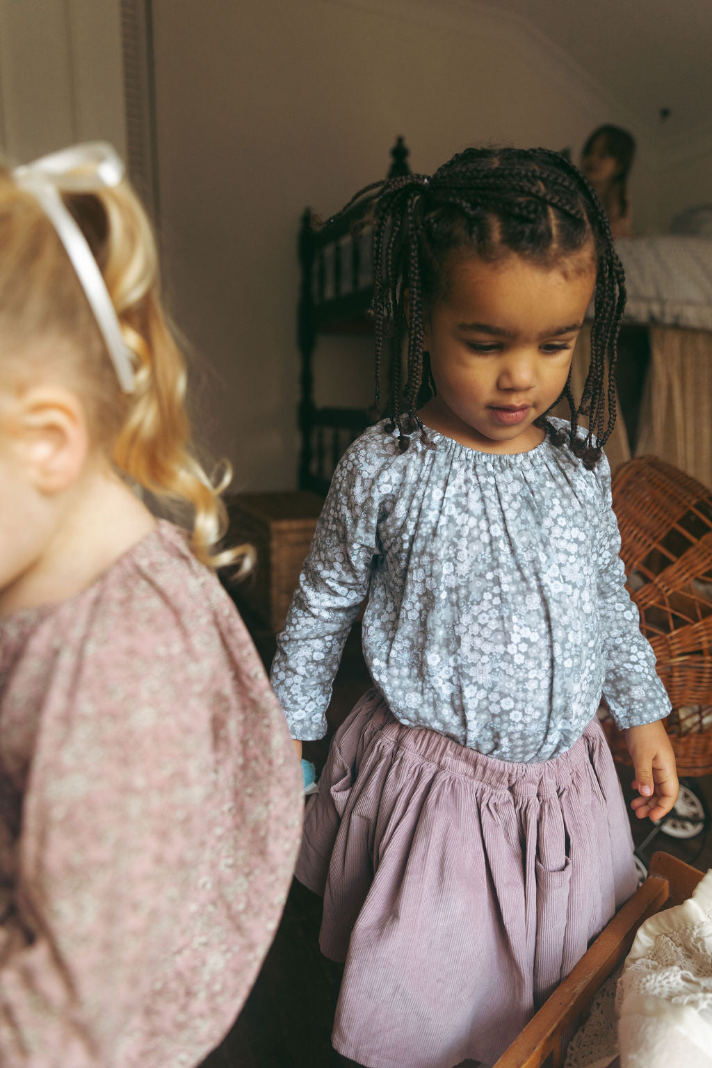 Super Soft Pocket Smock in Japan Flower - printebebe.com