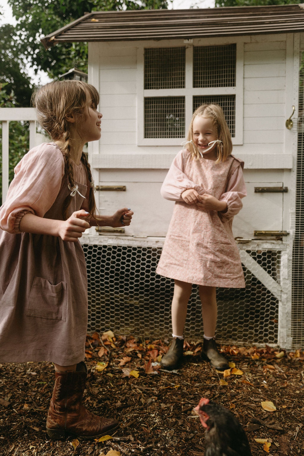 Weekday Dress in Blush Twill March Flower