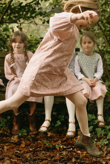 Weekday Dress in Blush Twill March Flower