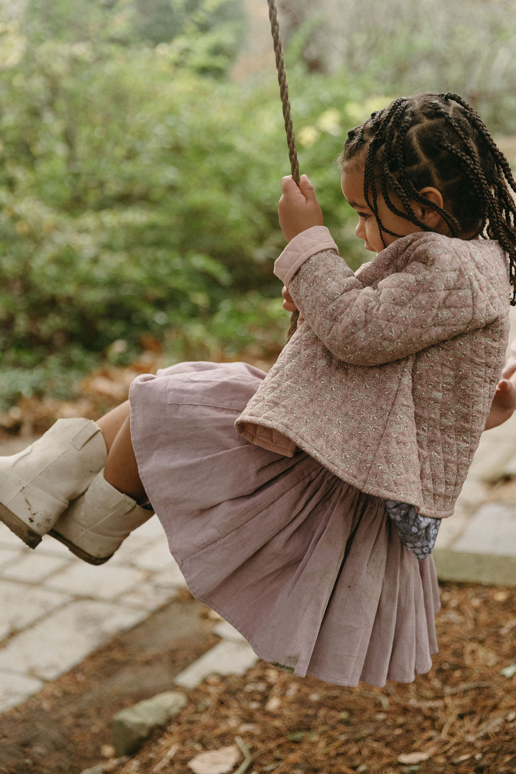 Super Soft Skirt in Heather Corduroy - printebebe.com