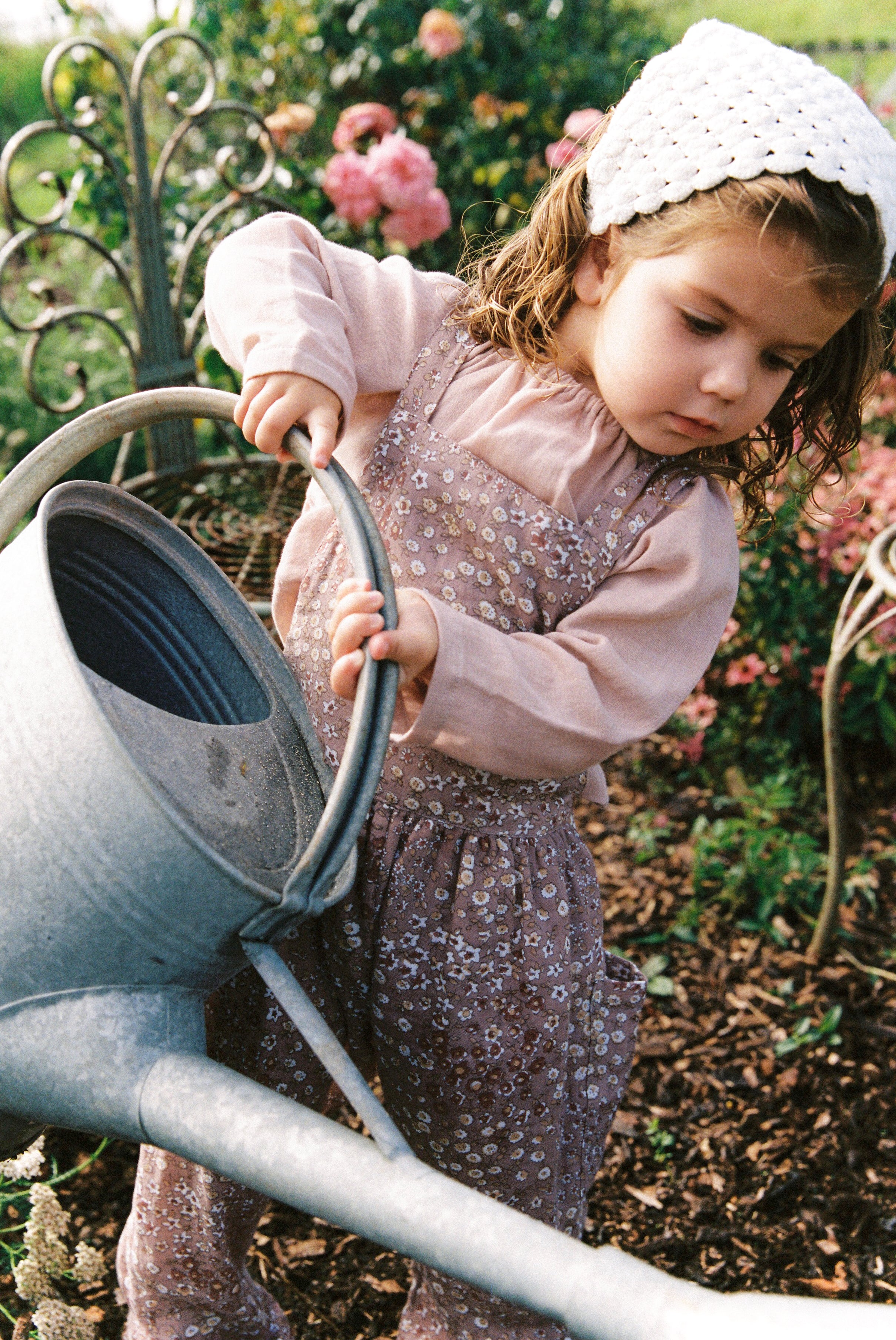 Soft Overall in Rosewood Vintage Flower