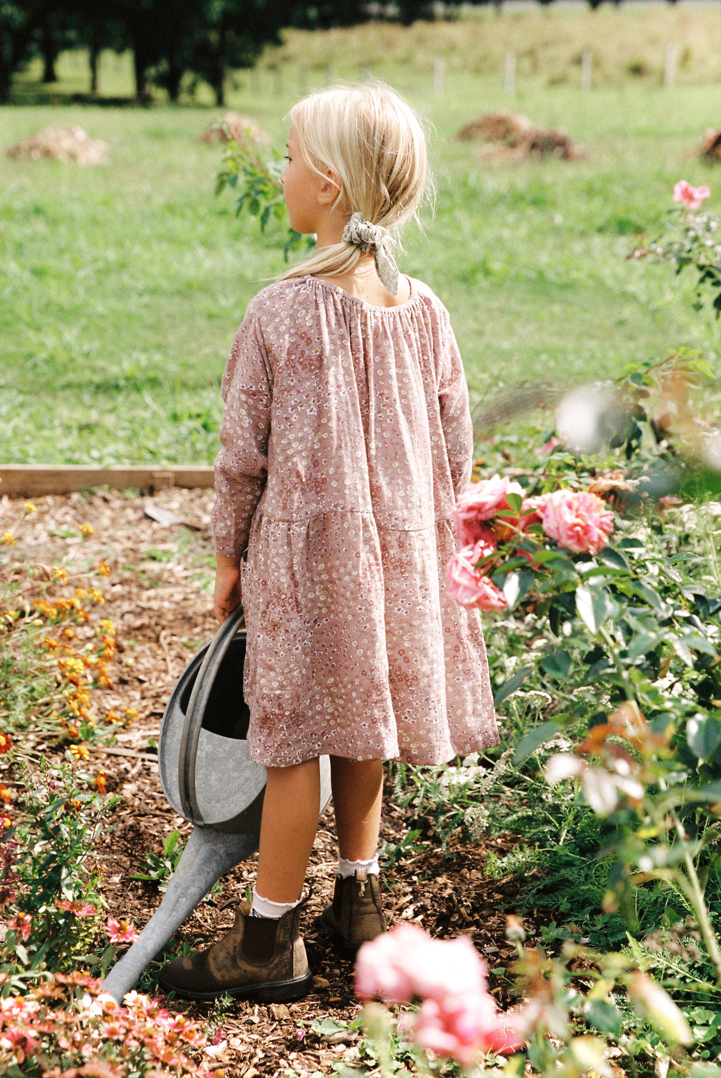 Auguste Dress in Rosewood Vintage Flower