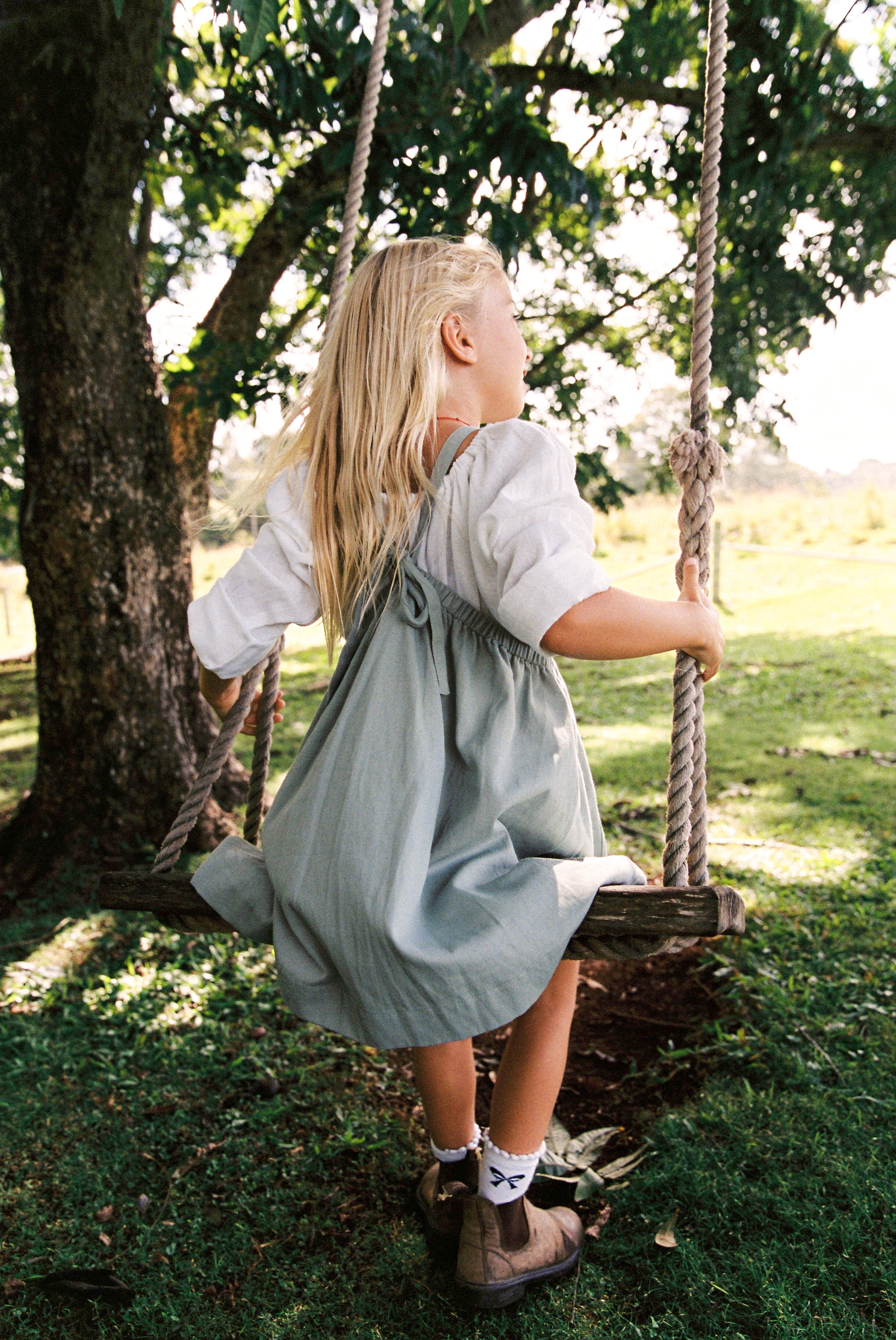 Holiday Dress in Slate - printebebe.com