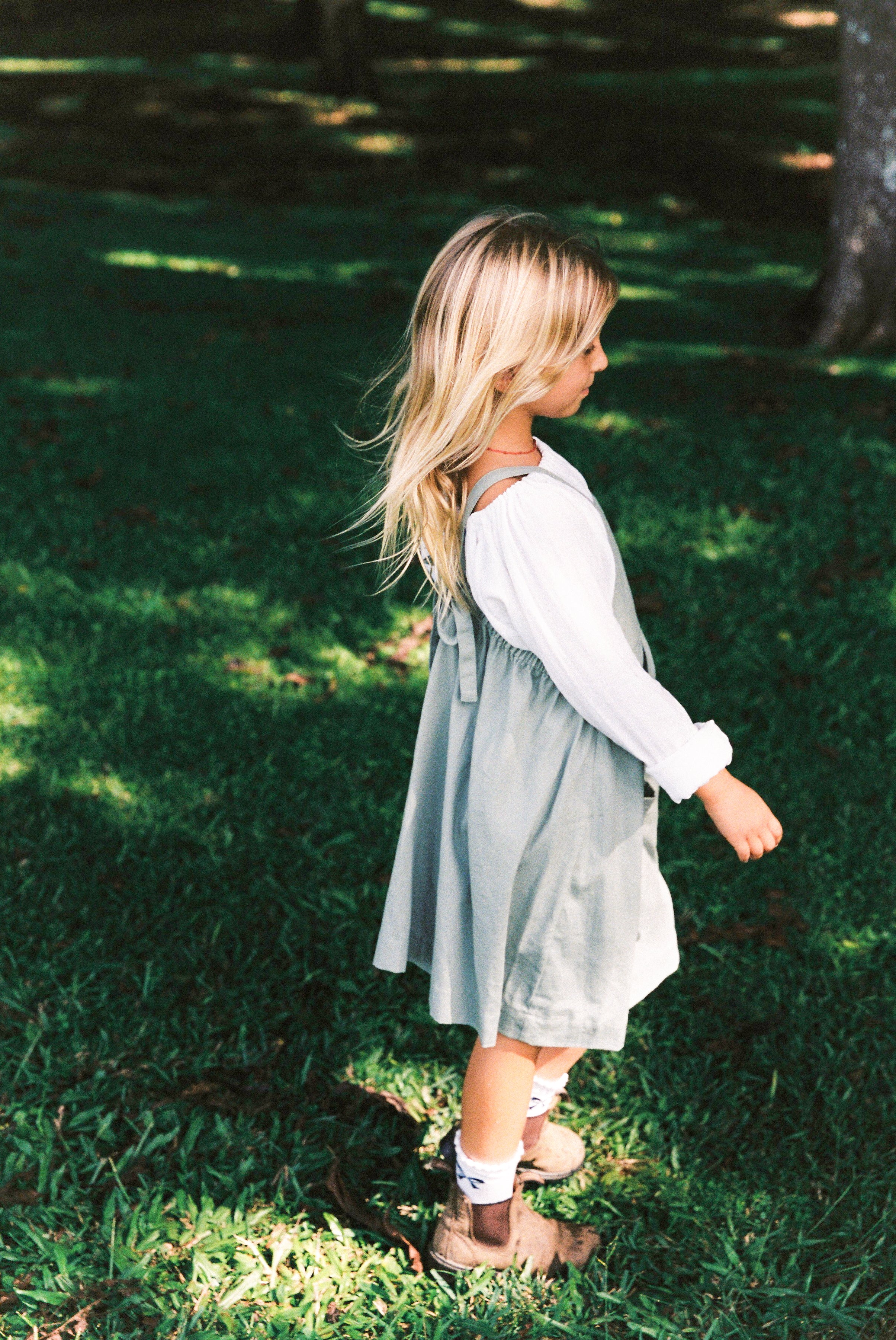 Pocket Smock in Marshmallow - printebebe.com