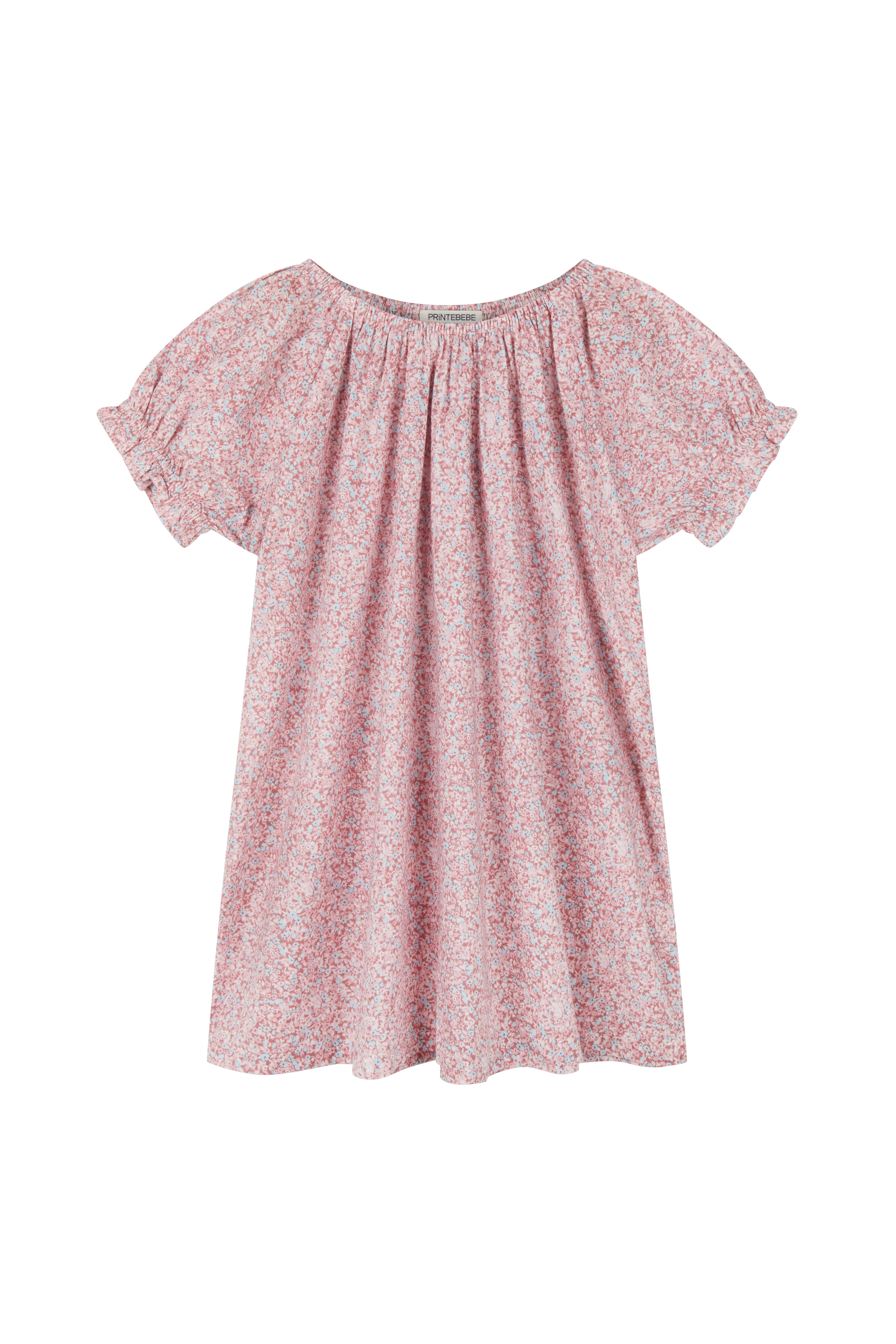 Bubble Smock in Rosewater Mini Flower