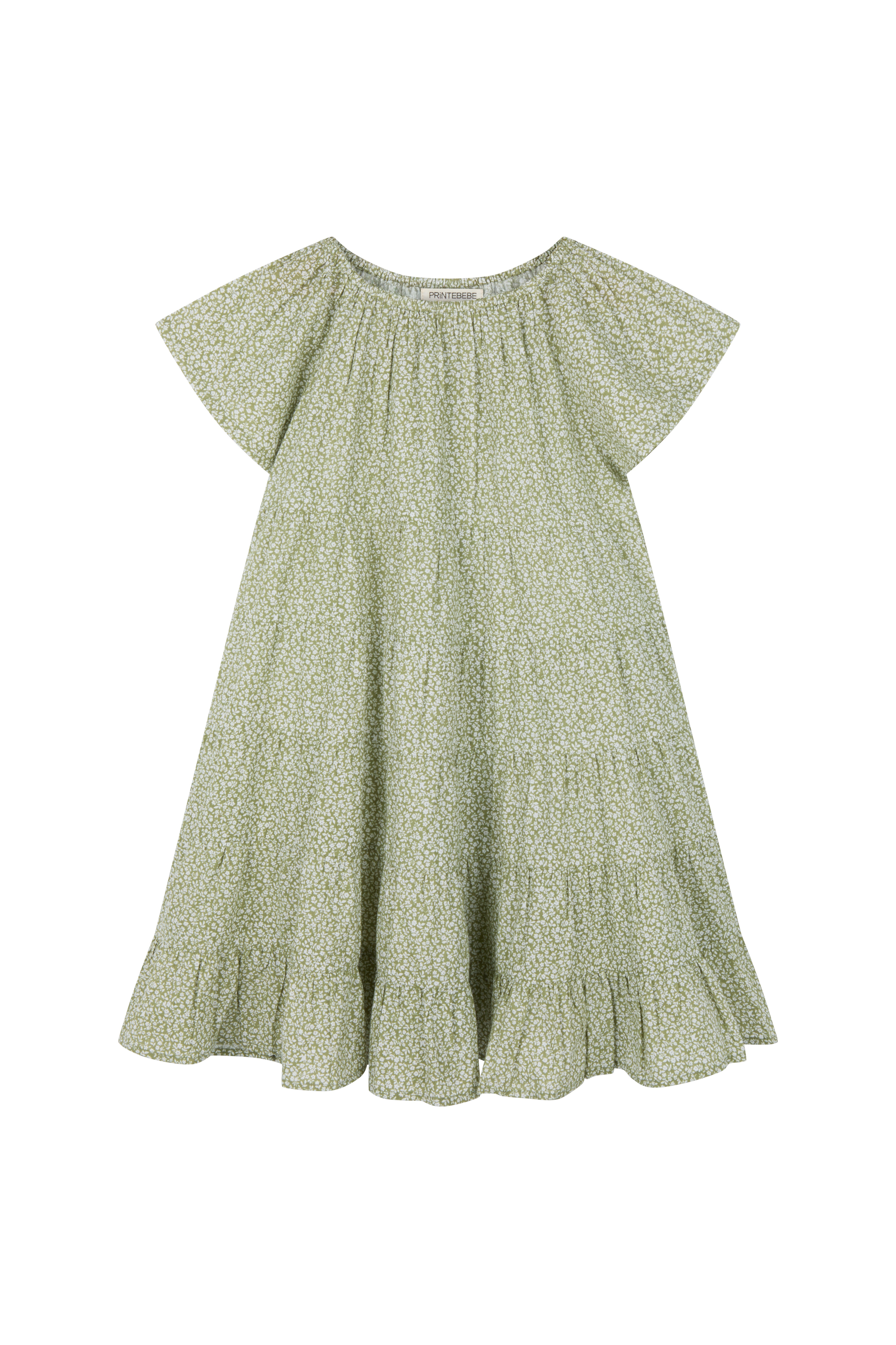 Mademoiselle Dress in Sage Posy