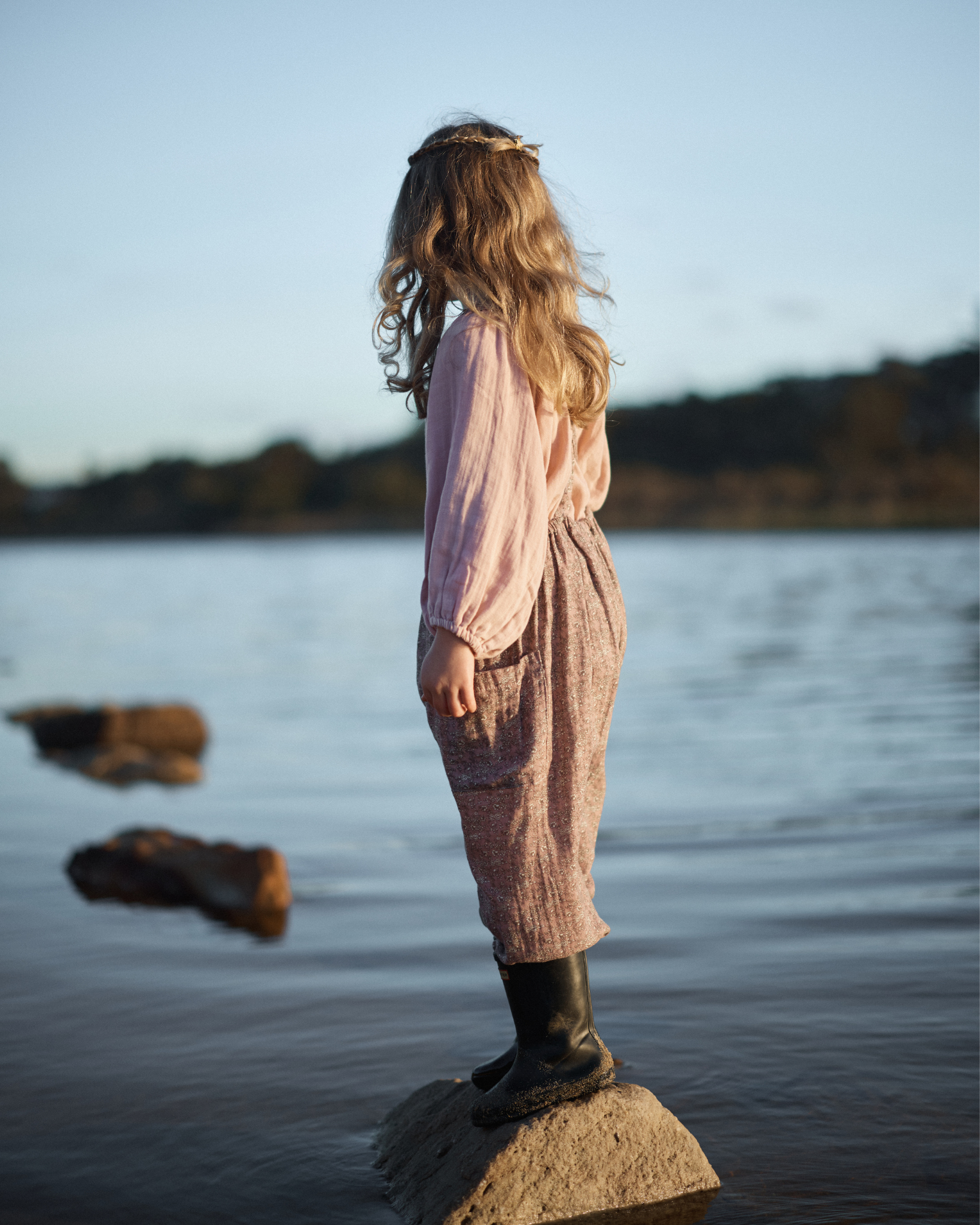 Soft Overall in Mulberry Forget Me Not