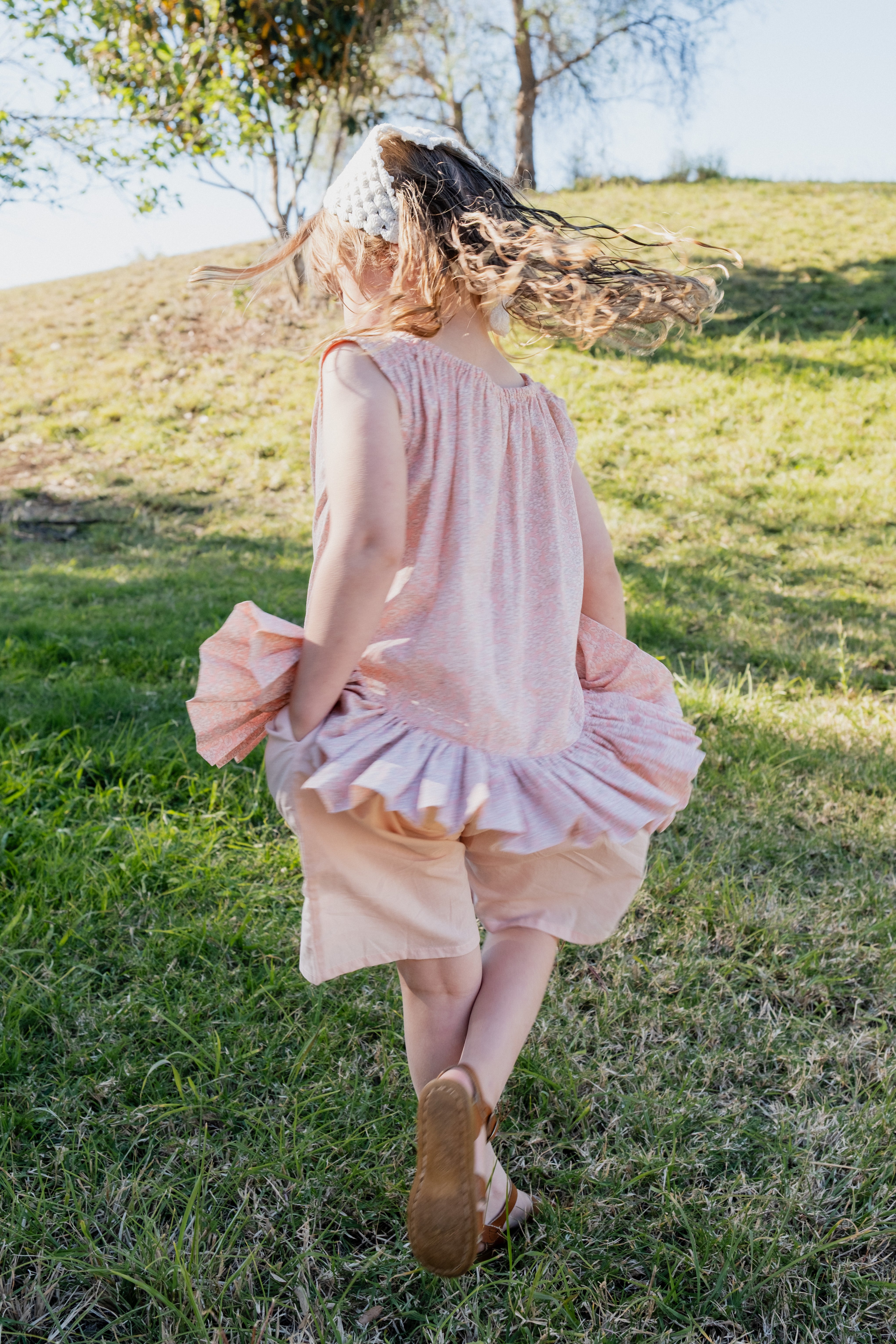 Ballet Singlet - Petal Pink Field Flower