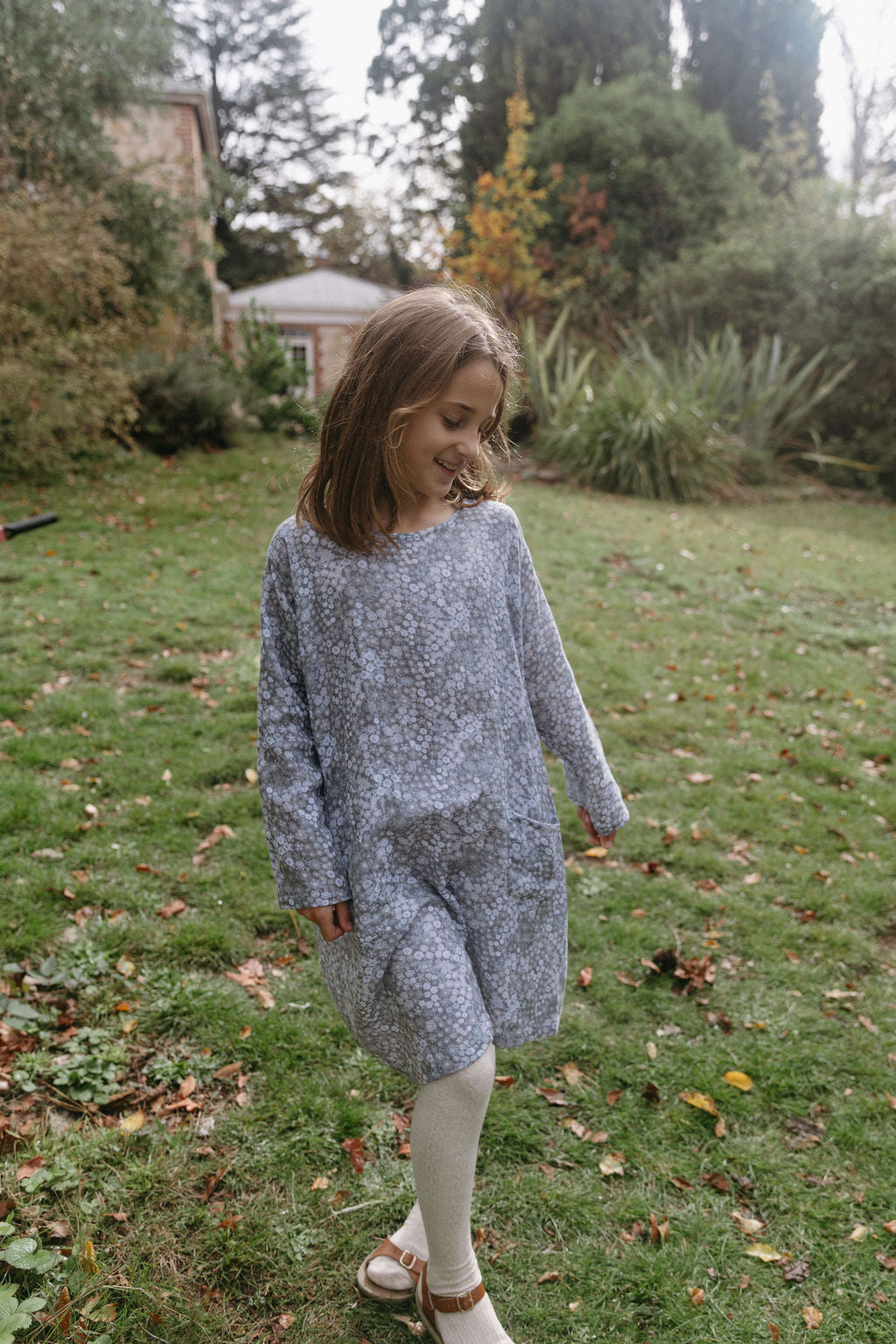 Pocket Smock Dress in Japan Flower - printebebe.com