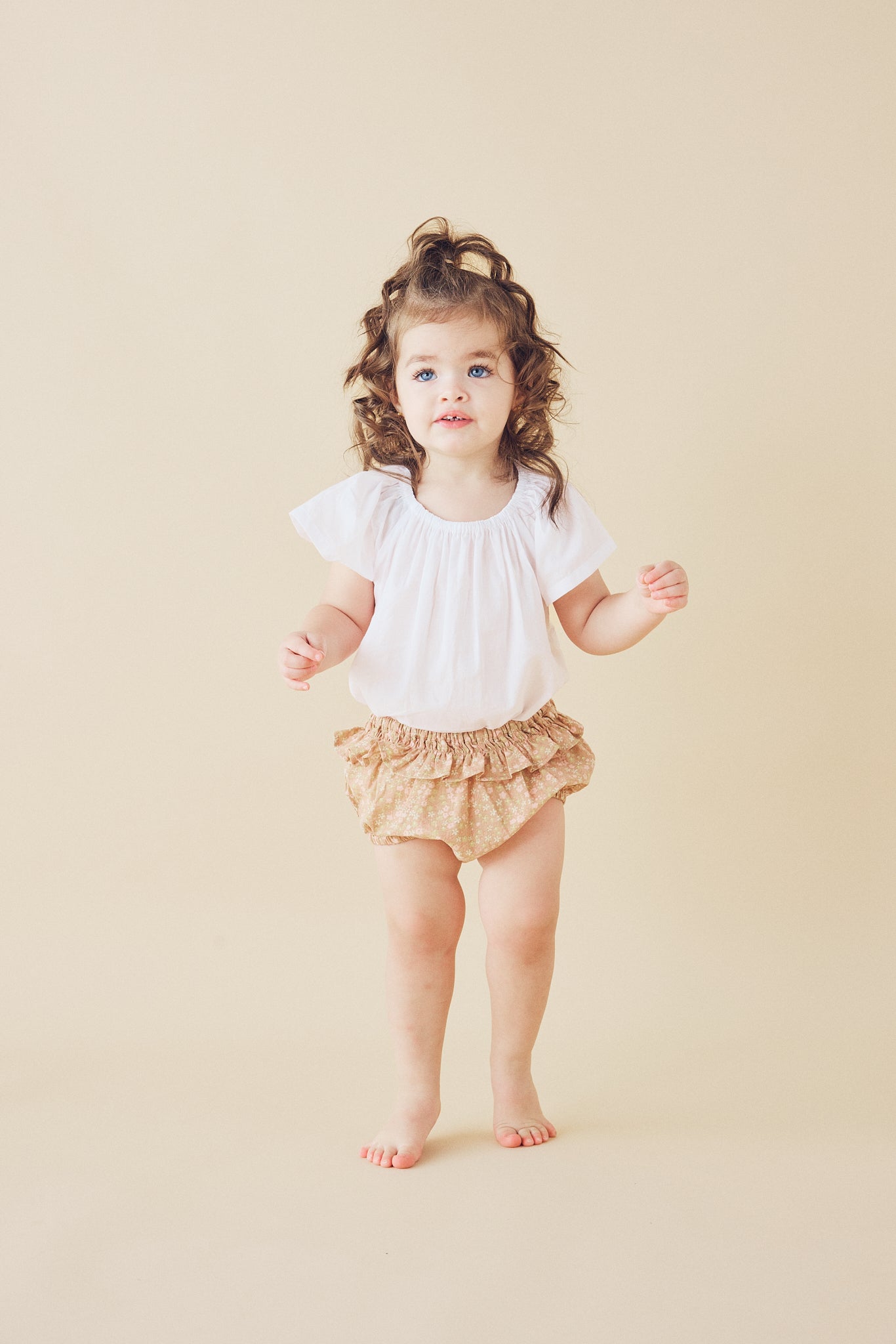 Frill Bloomers in Caramel Milky Way - printebebe.com
