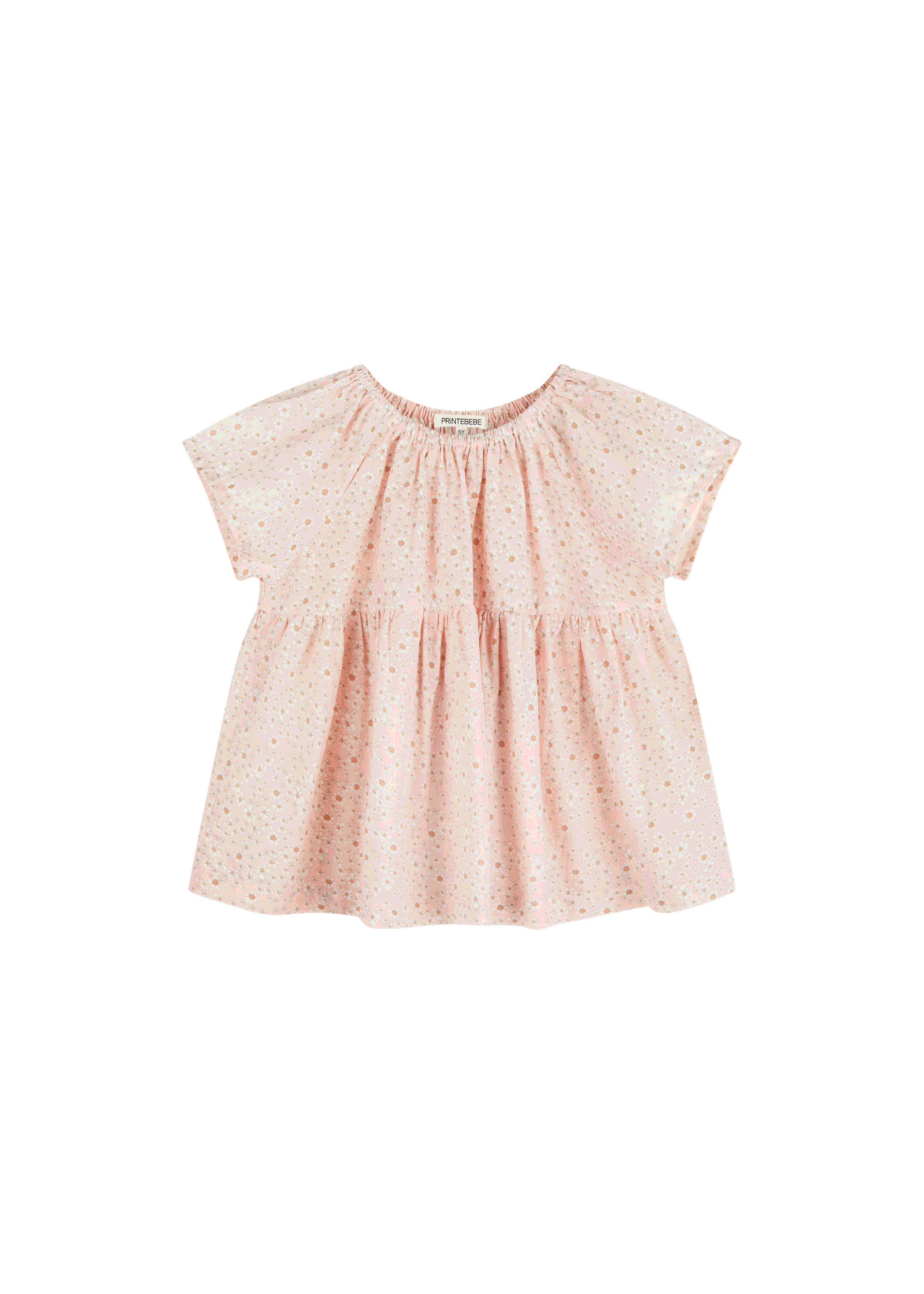 La Renta top in Pretty Pink Wildflowers - printebebe.com