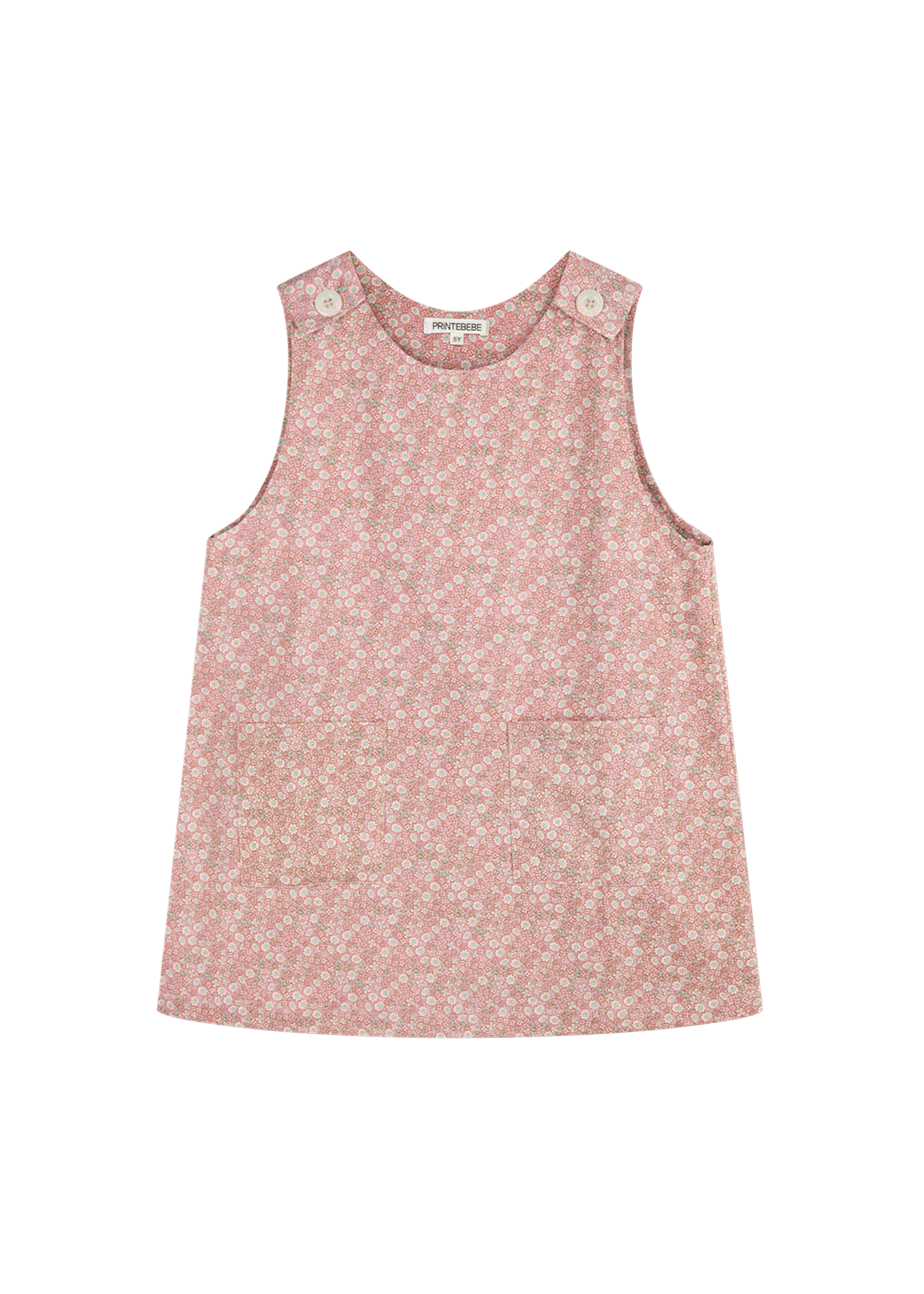 Weekday Dress in Blush Twill March Flower
