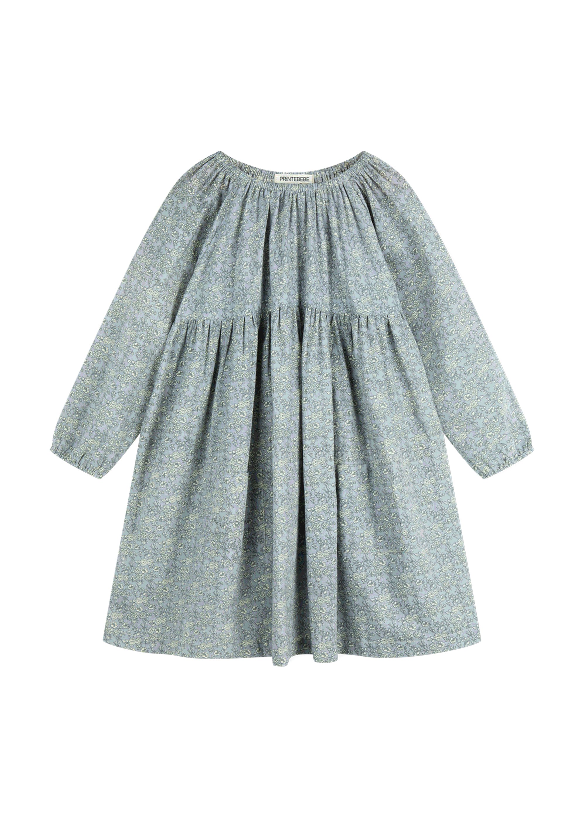 Olivia Dress in Dusk Forget Me Not