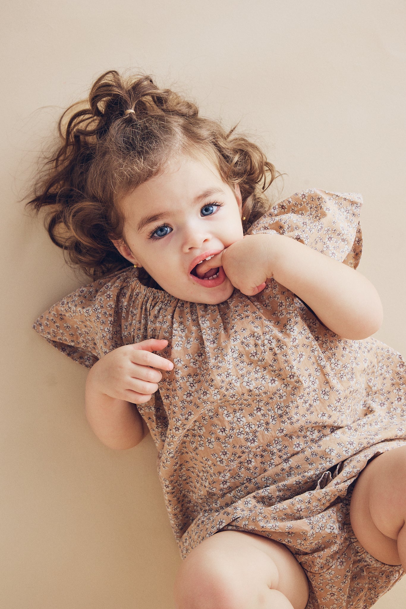 Butterfly Sleeve Top in Wheat Wildflowers - printebebe.com