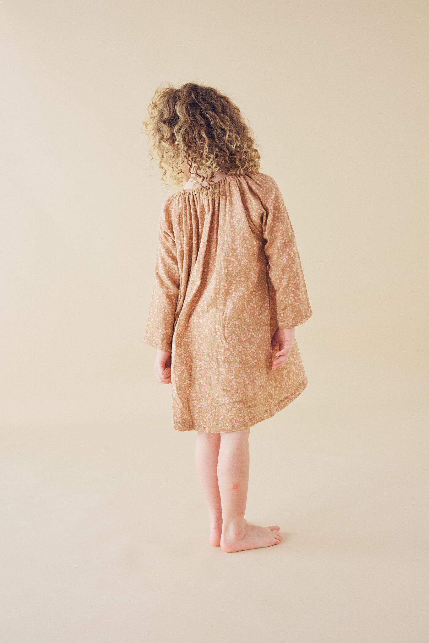Smock Dress in Caramel Milkyway - printebebe.com