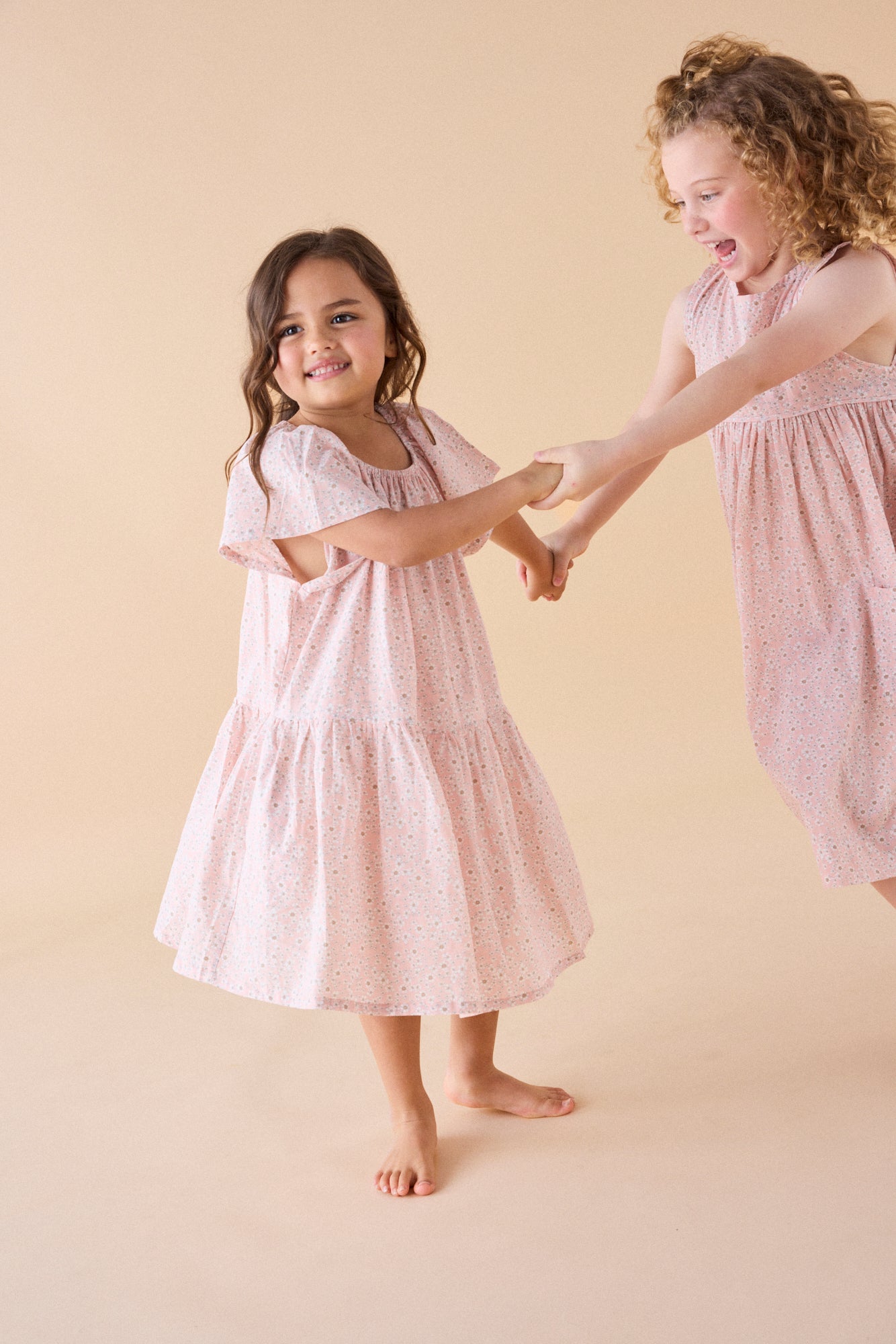 Flutter Dress in Pretty Pink Wildflower - printebebe.com