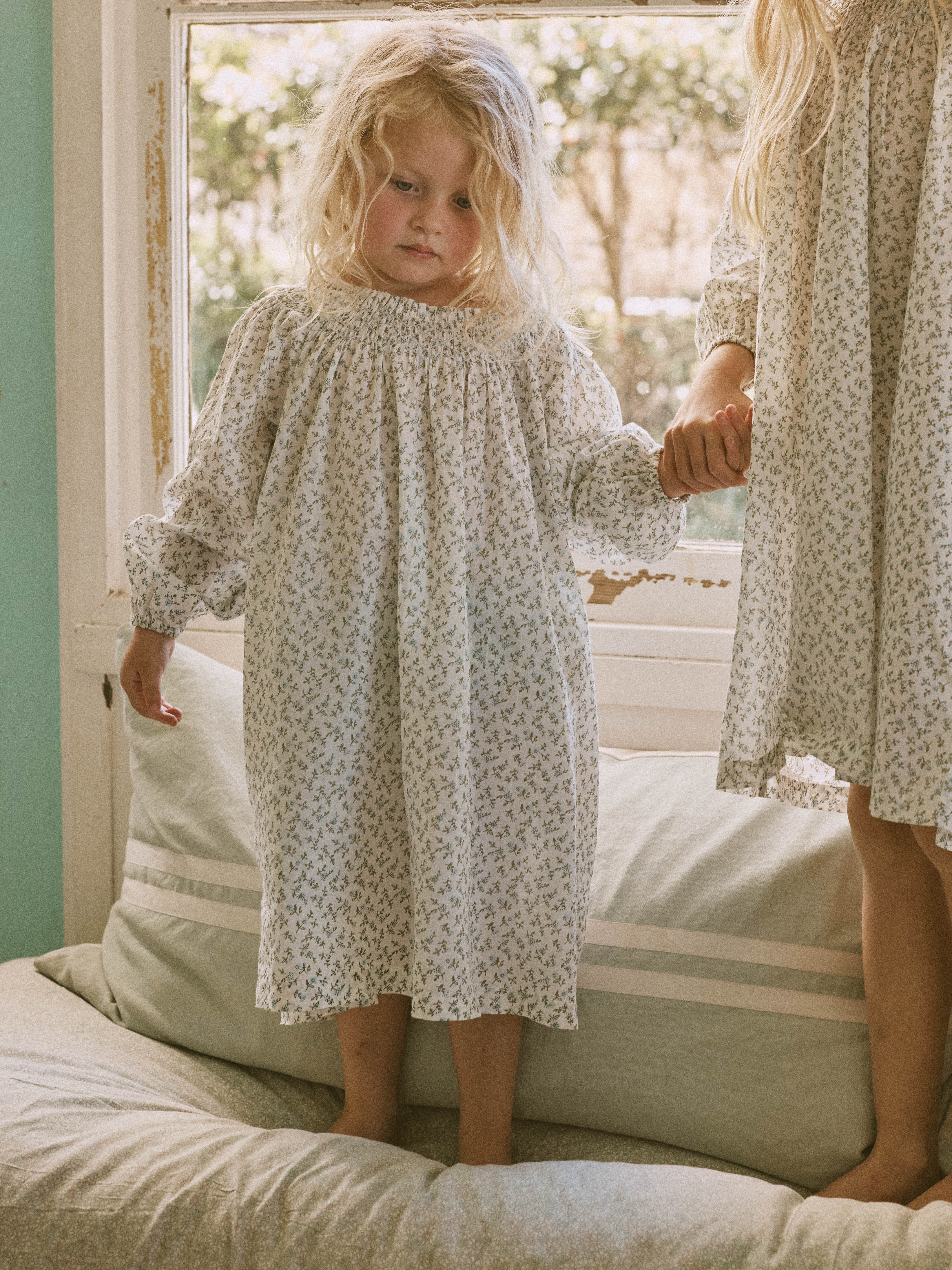 Everywhere Dress in Whisper Blue Falling Daisy