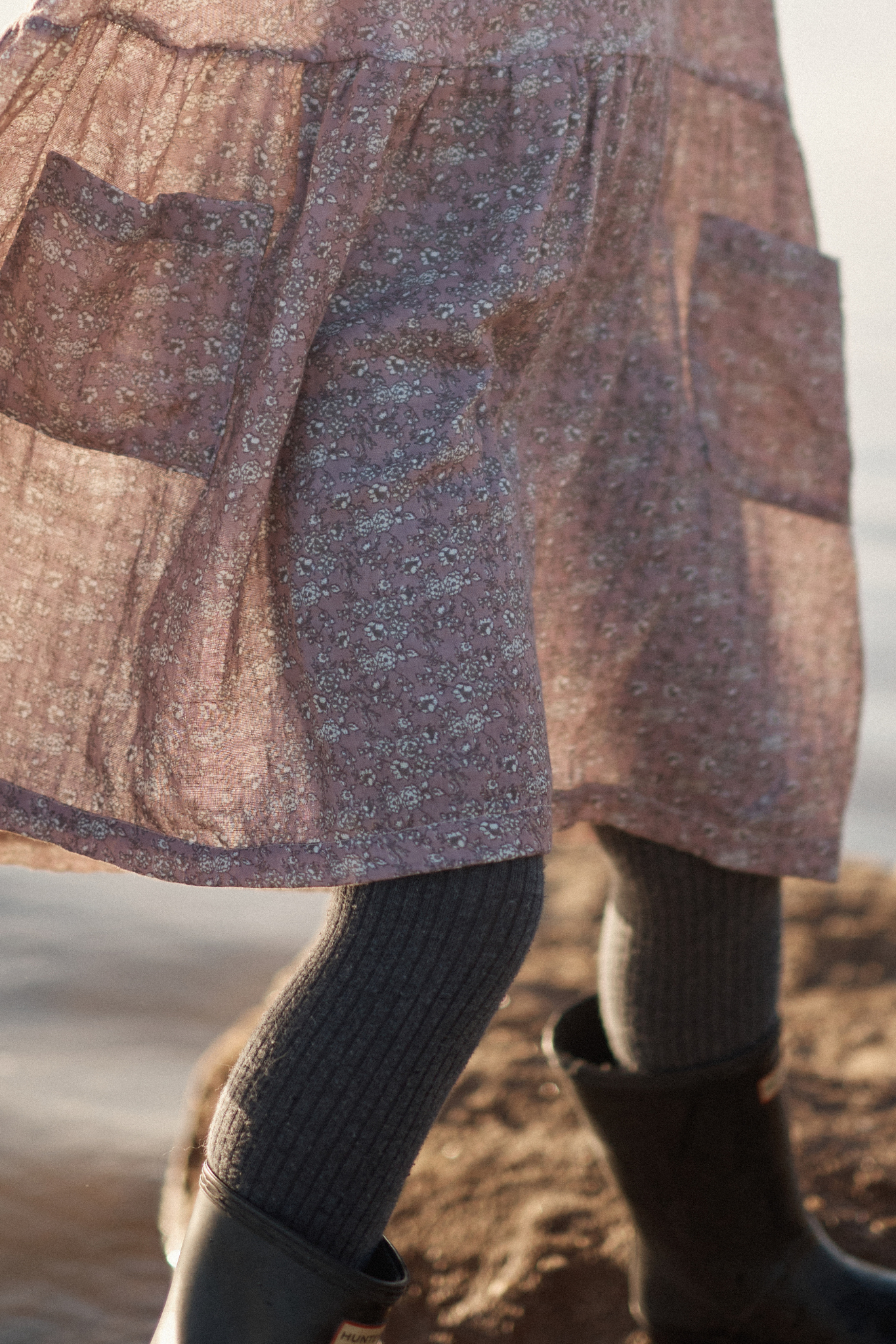 Auguste Dress in Mulberry Forget Me Not - printebebe.com