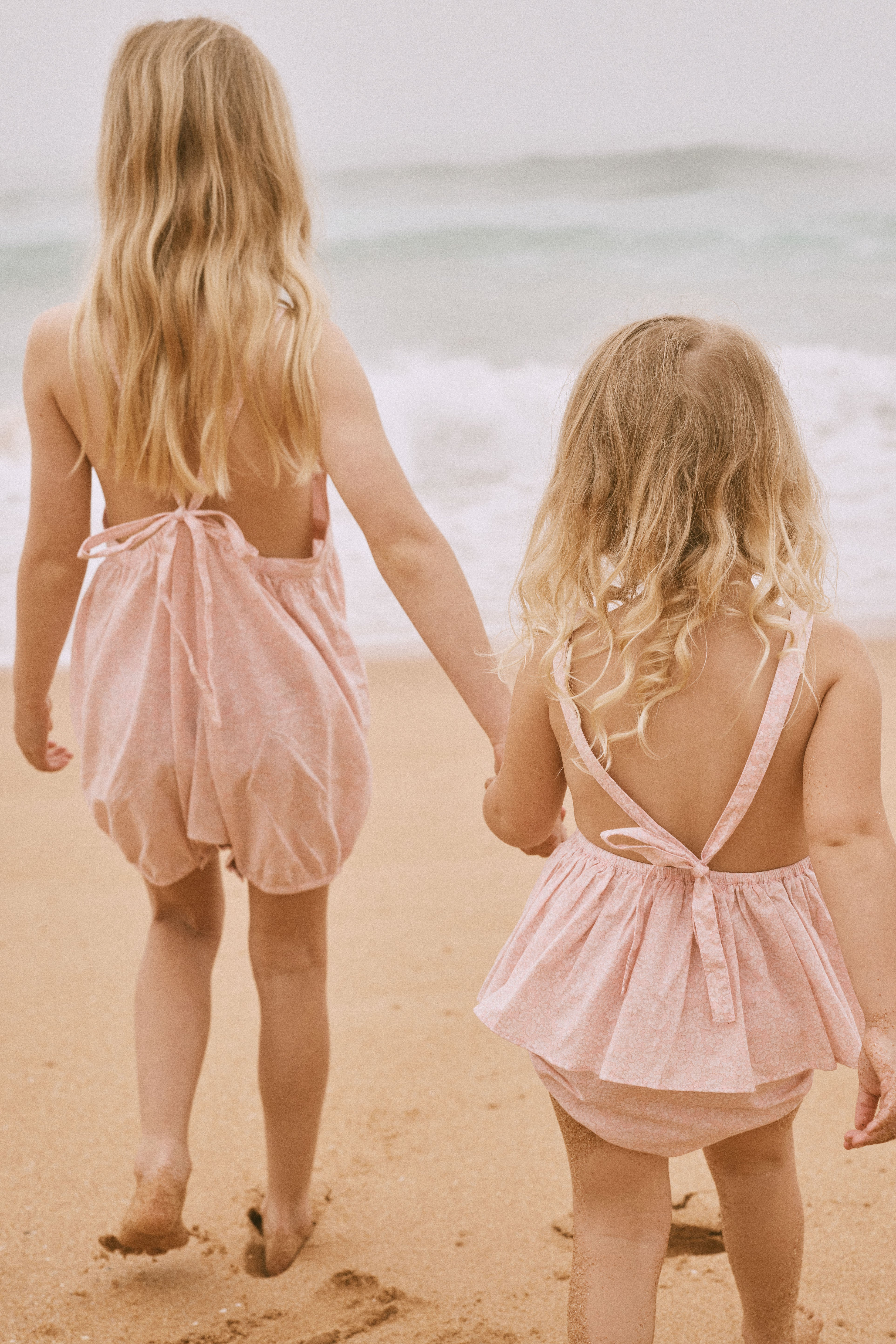 Away Jumpsuit in Petal Pink Field Flower - printebebe.com