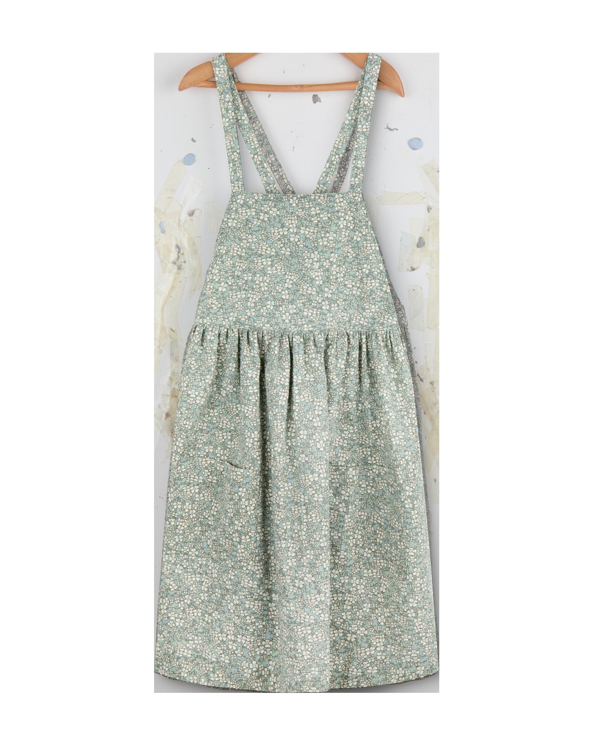 Holiday Dress in Twill Winter Daisy - printebebe.com