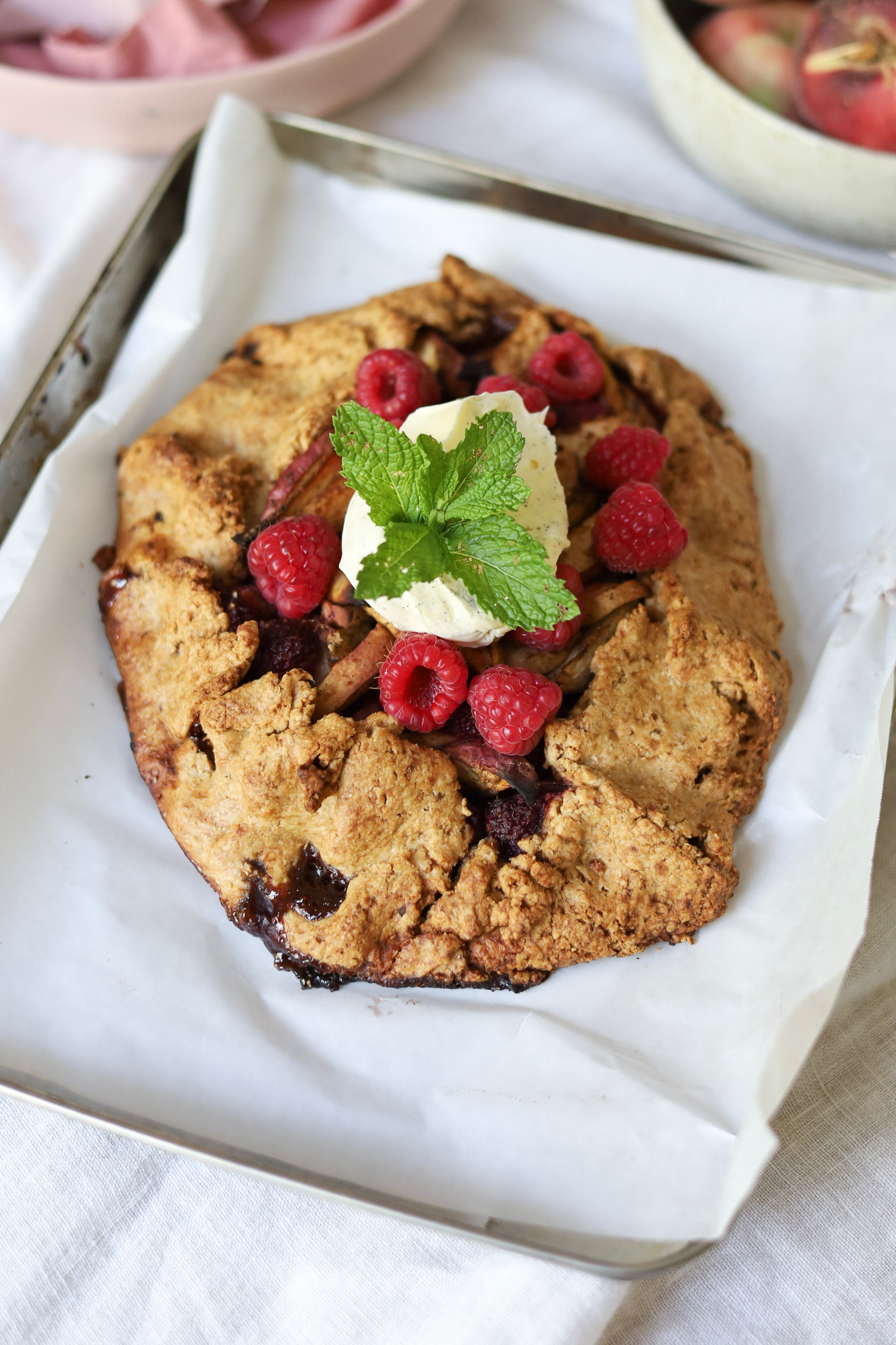 Maddy Trueman's Peach, Raspberry & Ginger Galette