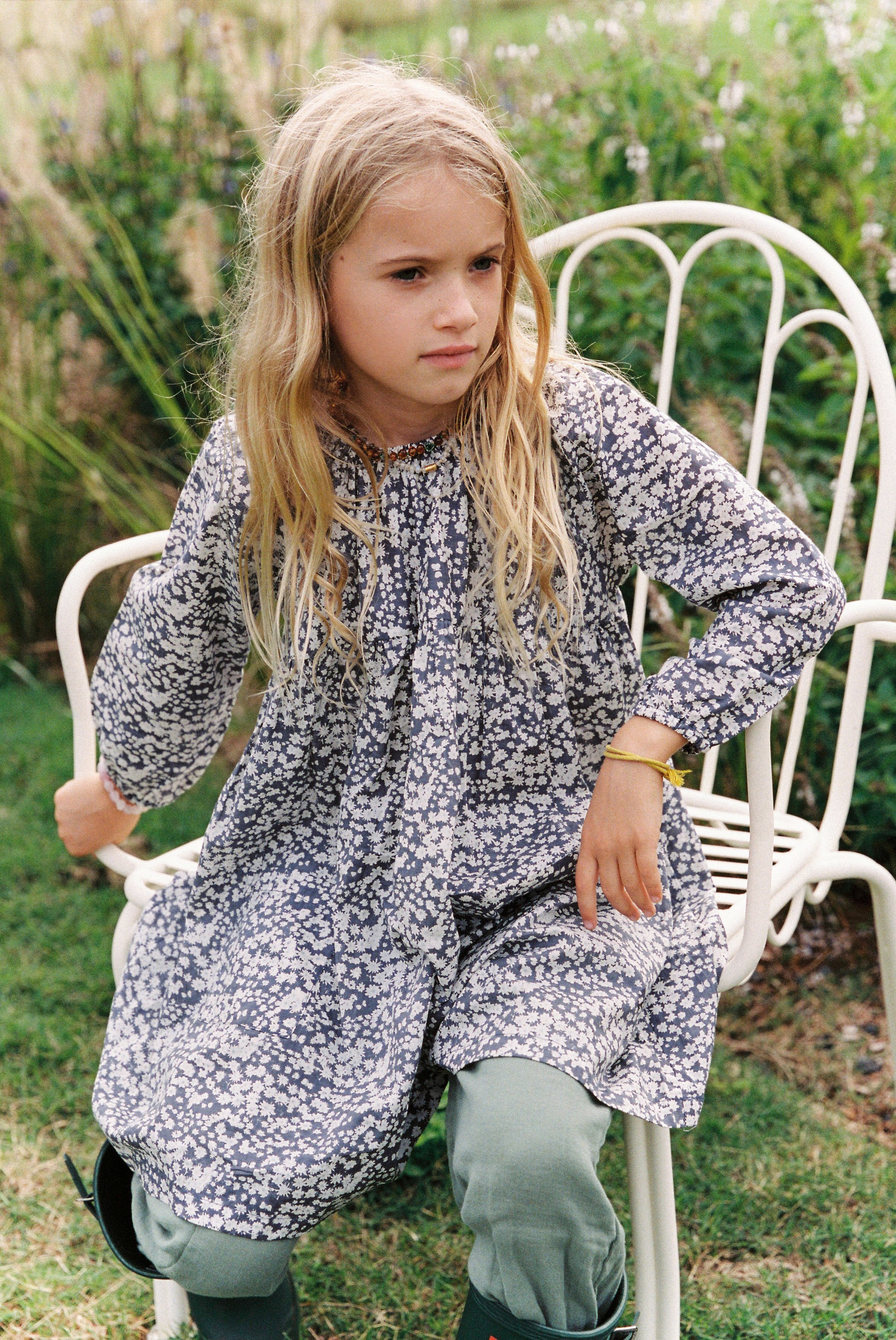 Olivia Dress in Midnight Butterflies