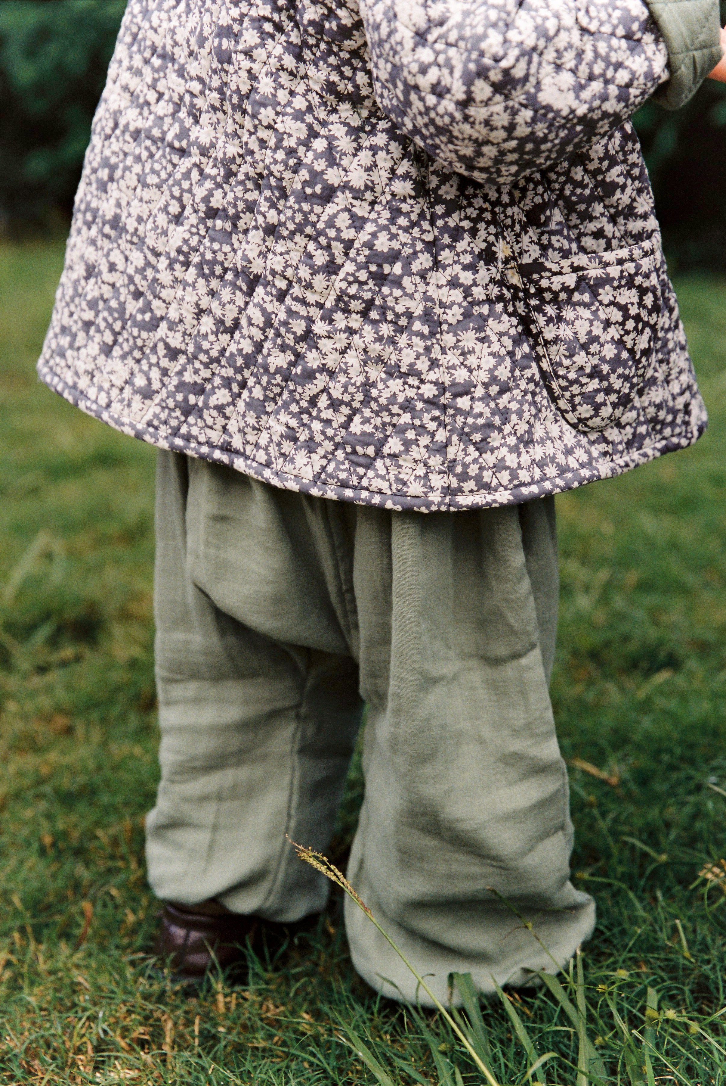 Baby Sloucho Pant in Moss