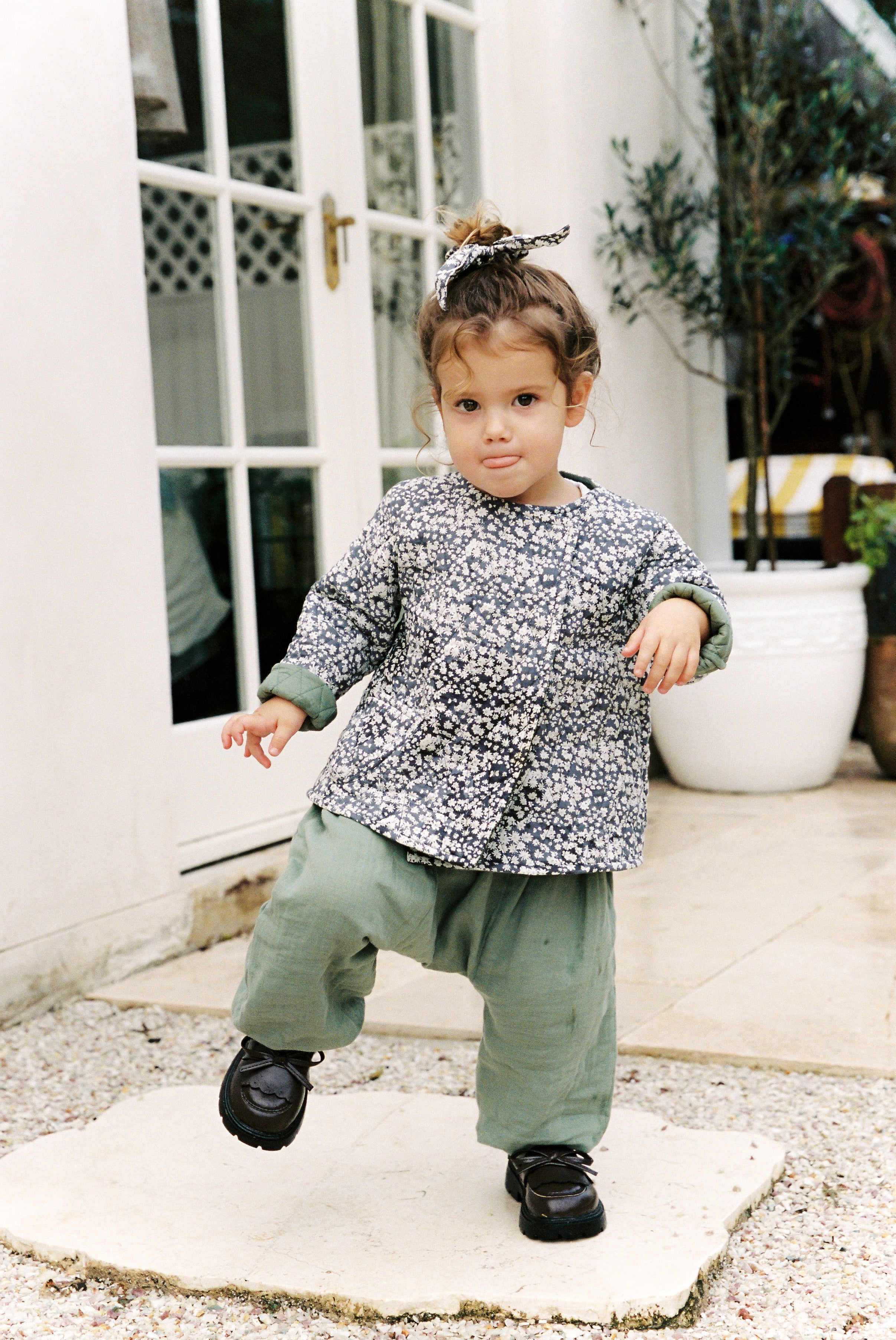 Baby Sloucho Pant in Moss