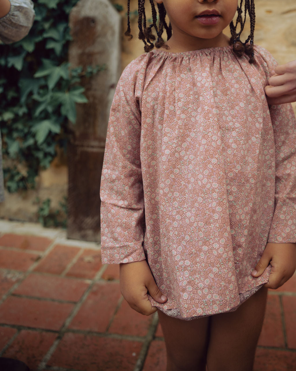 Super Soft Pocket Smock in March Flower - printebebe.com