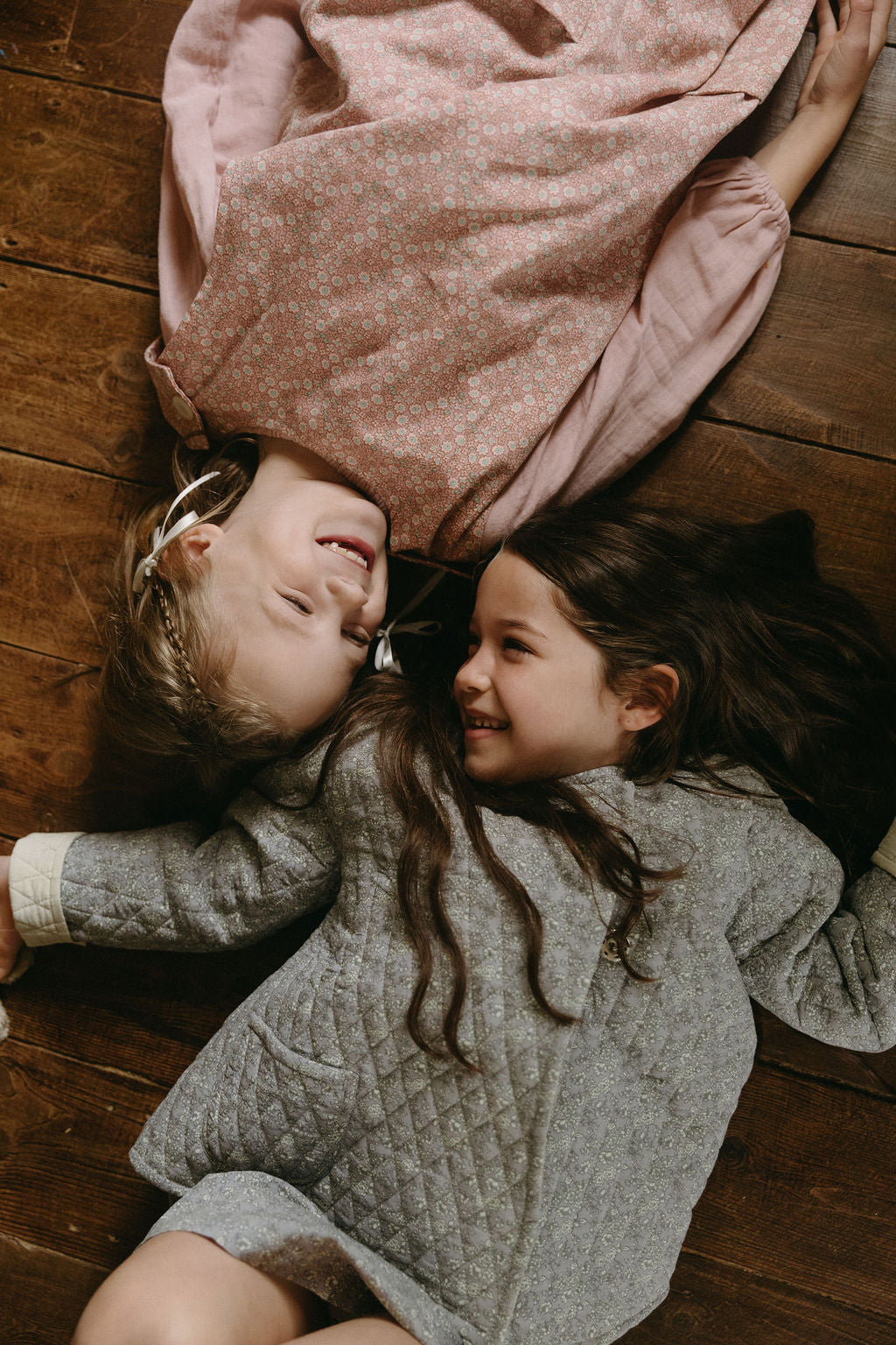 Quilted Jacket in Dusk Forget Me Not - printebebe.com