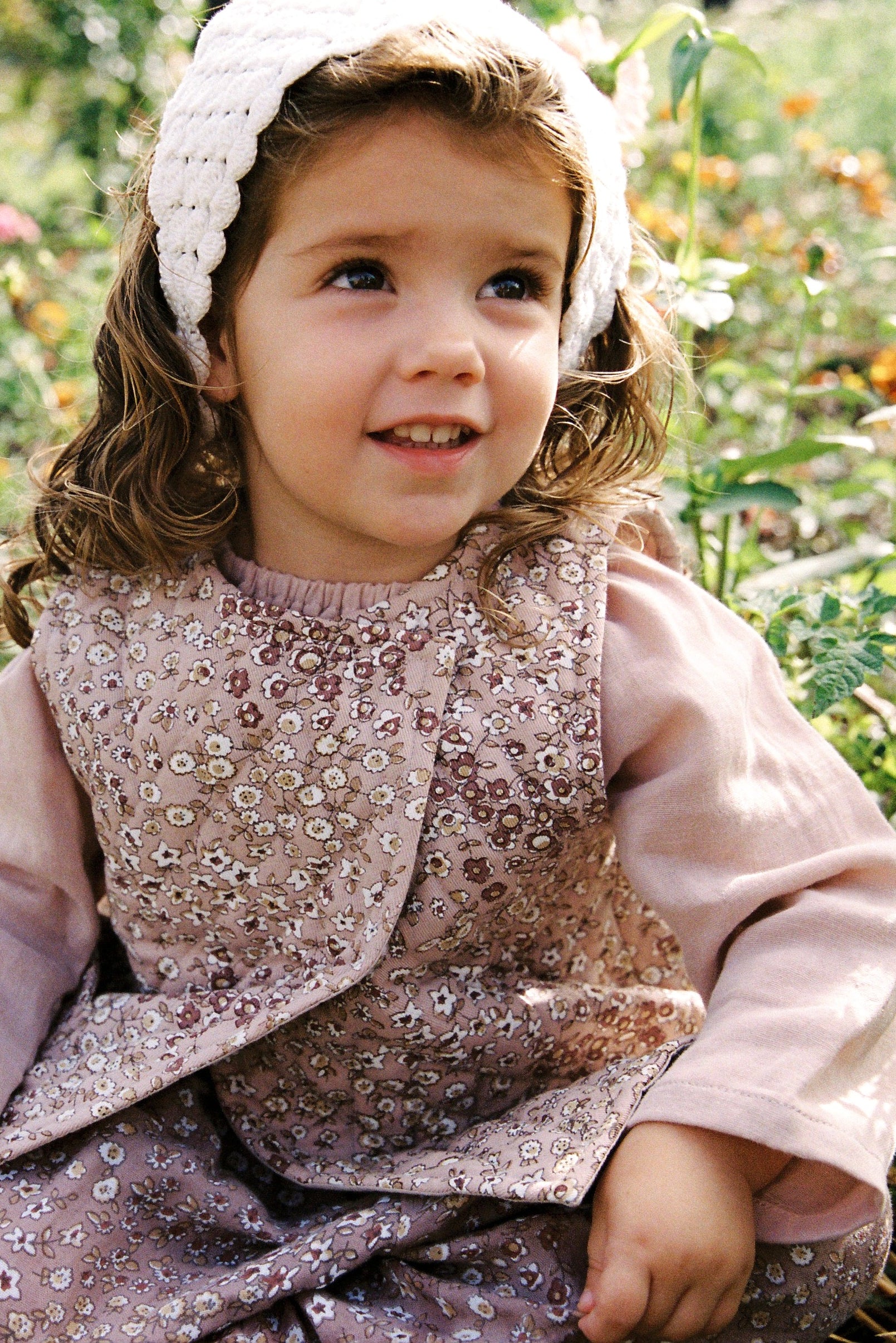 Baby Smock Top in Rose