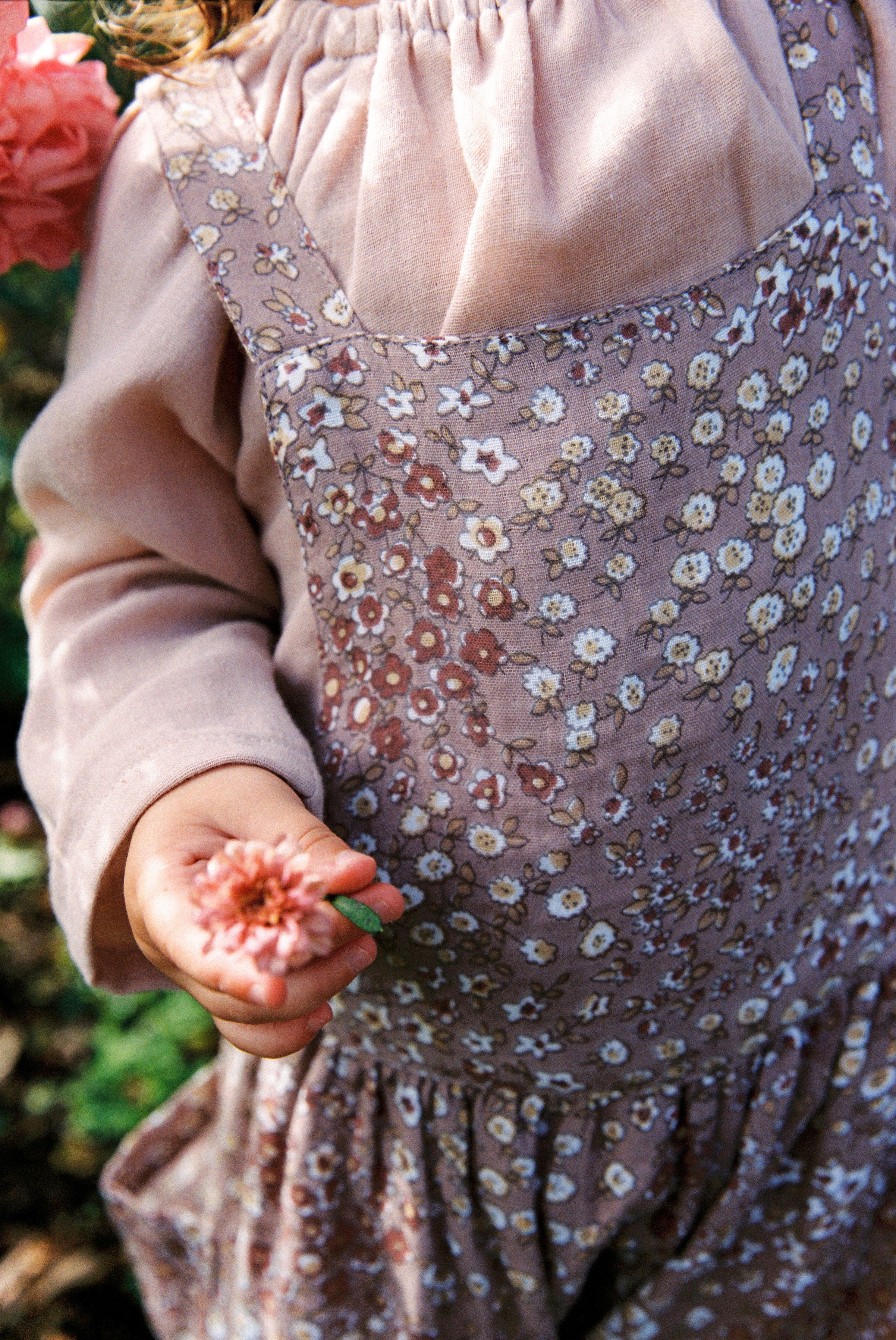 Baby Smock Top in Rose