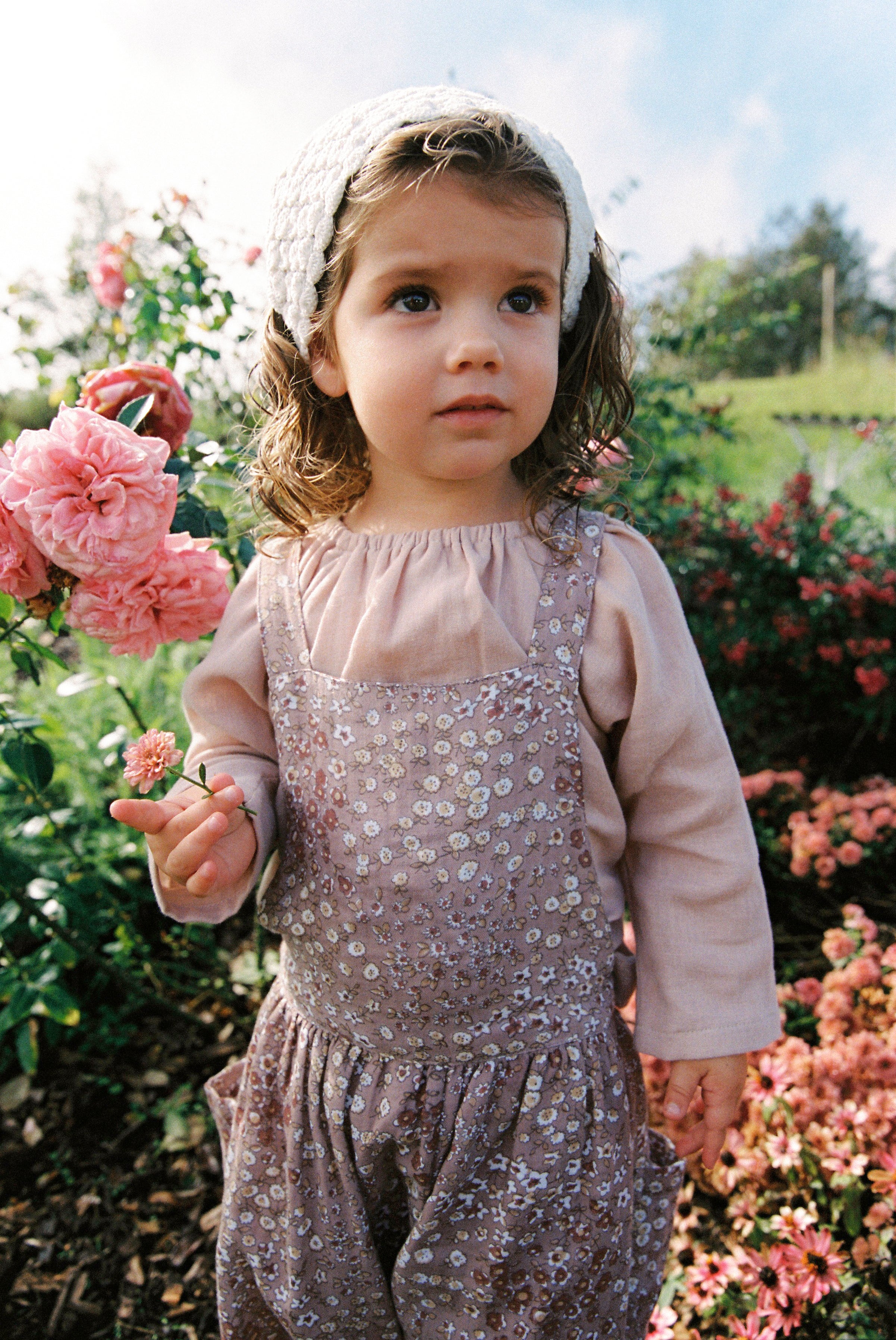 Soft Overall in Rosewood Vintage Flower
