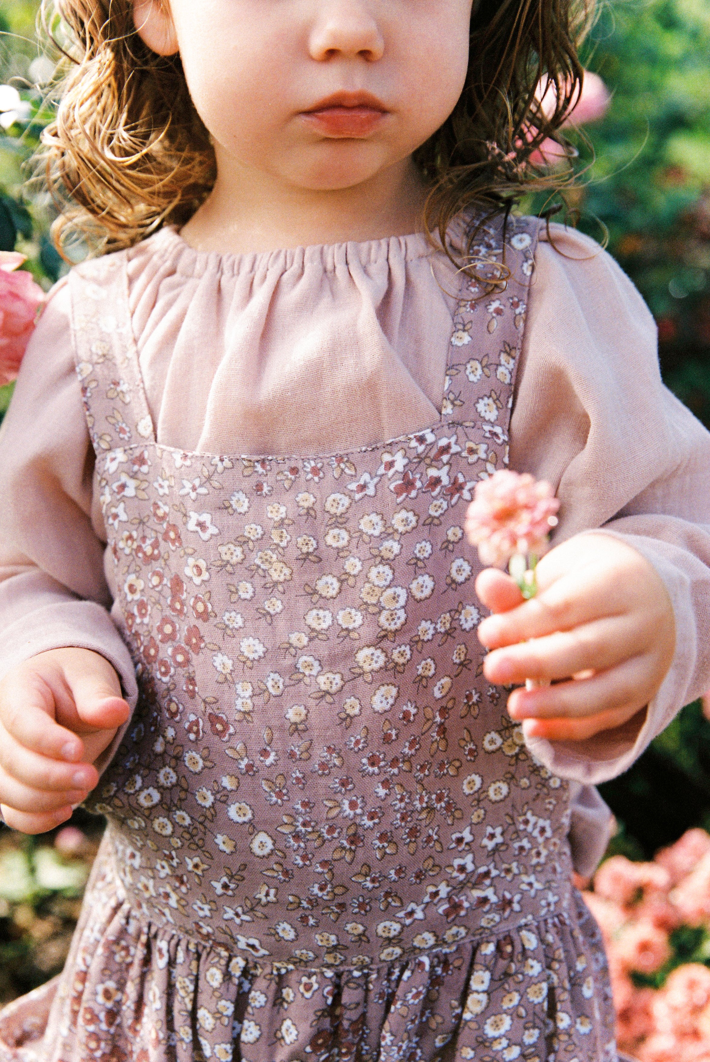 Baby Smock Top in Rose