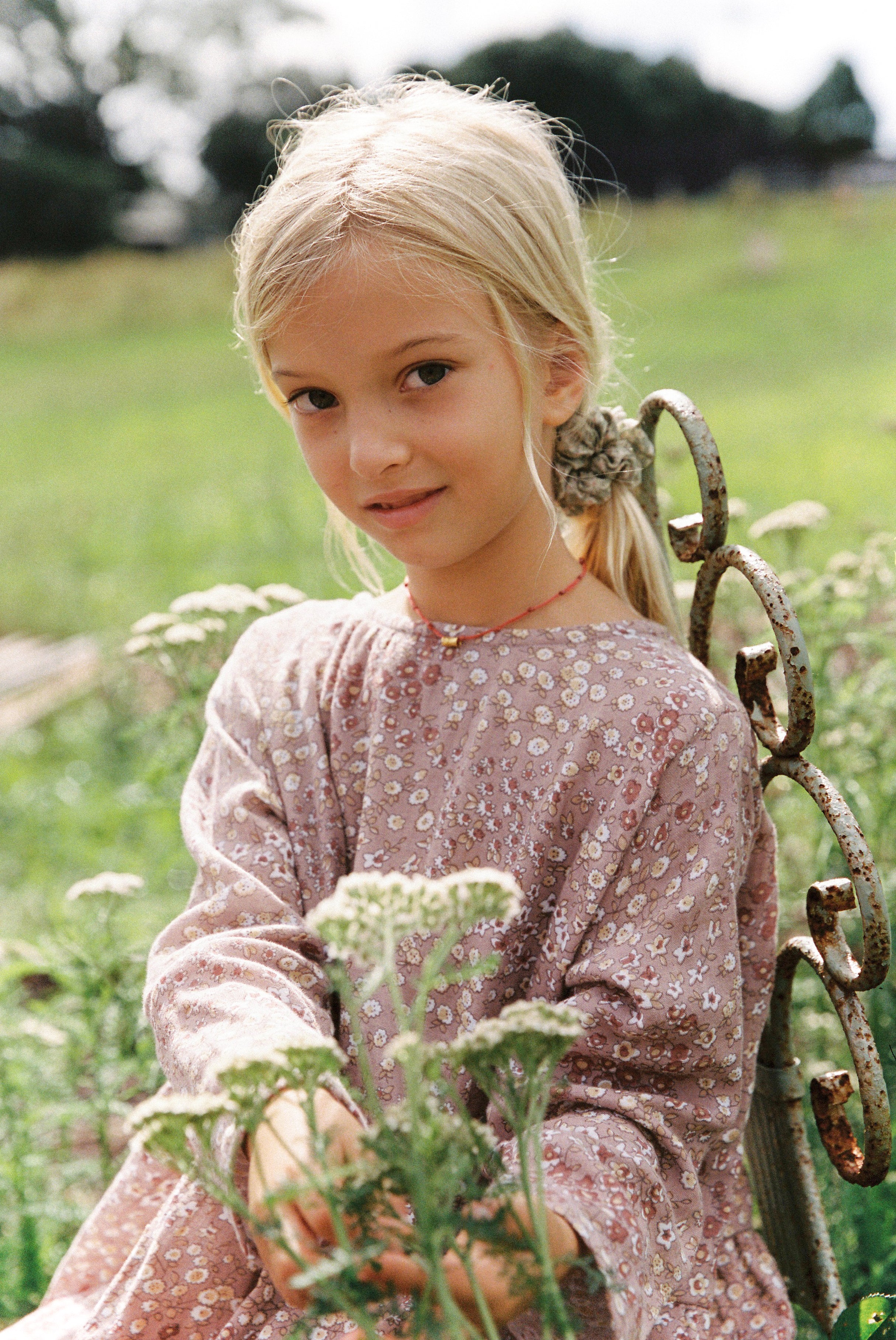 Auguste Dress in Rosewood Vintage Flower