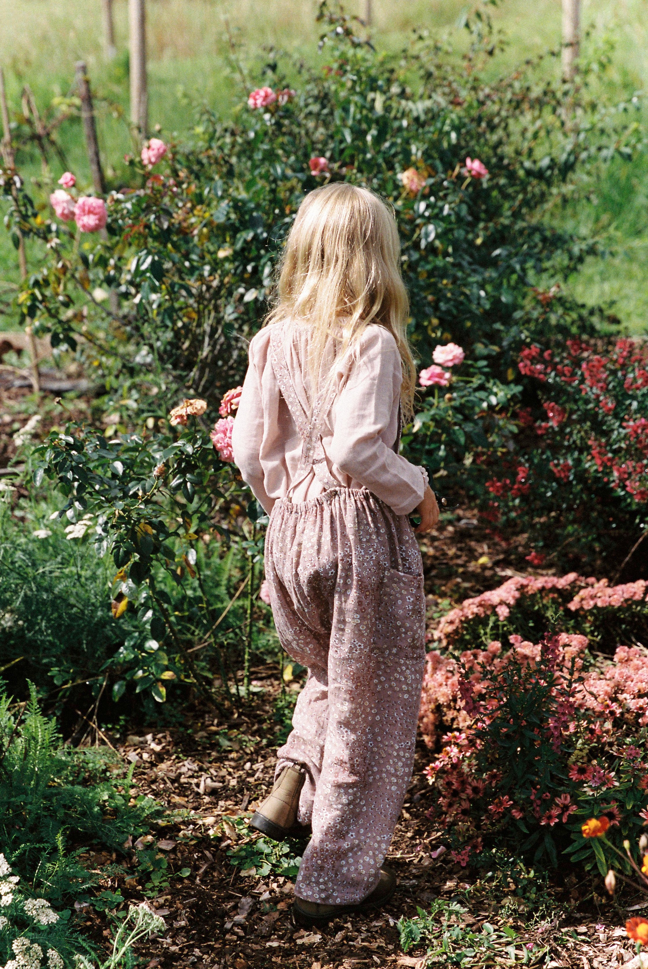 Soft Overall in Rosewood Vintage Flower