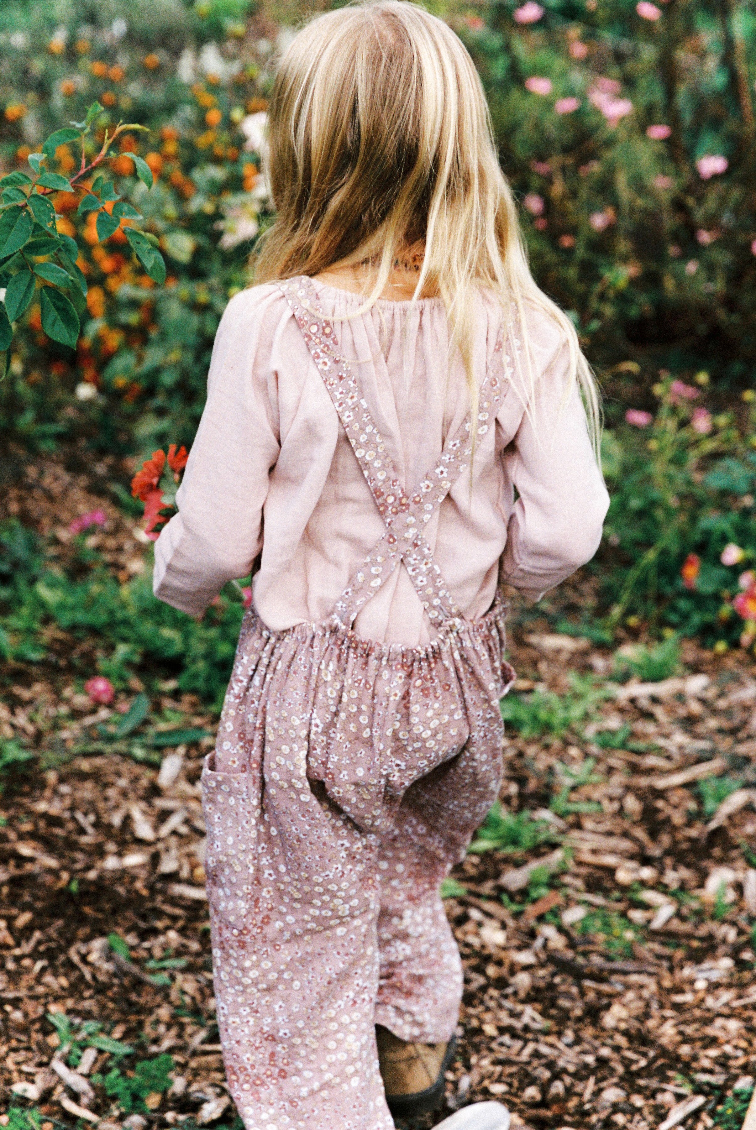 Soft Overall in Rosewood Vintage Flower