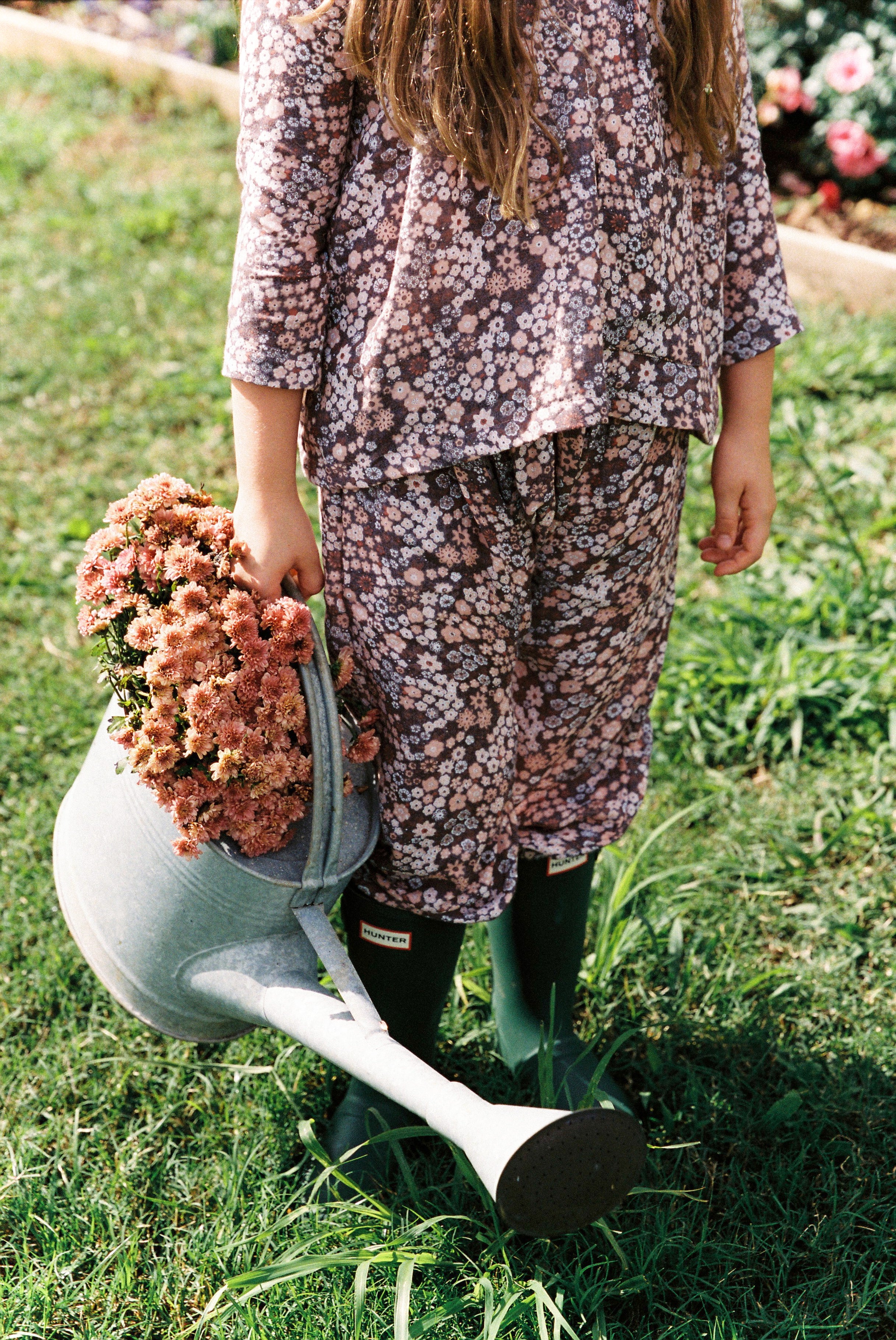 Sloucho Pant in Burgundy Japan Flower