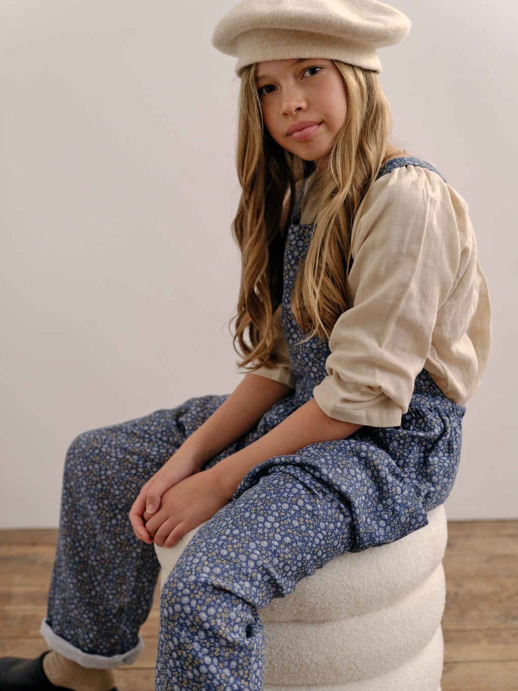Pocket Smock in Dove Double Voille - printebebe.com