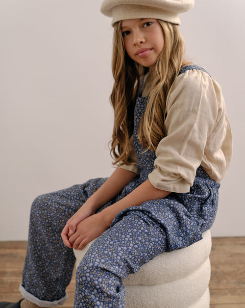 Pocket Smock in Dove Double Voille - printebebe.com