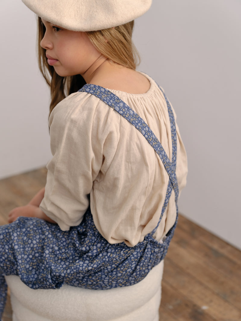 Soft Overall in March Flower Double Voille - printebebe.com