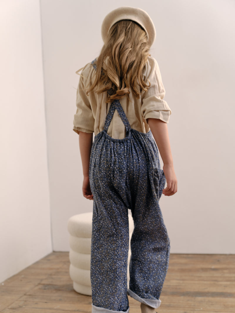 Soft Overall in March Flower Double Voille - printebebe.com