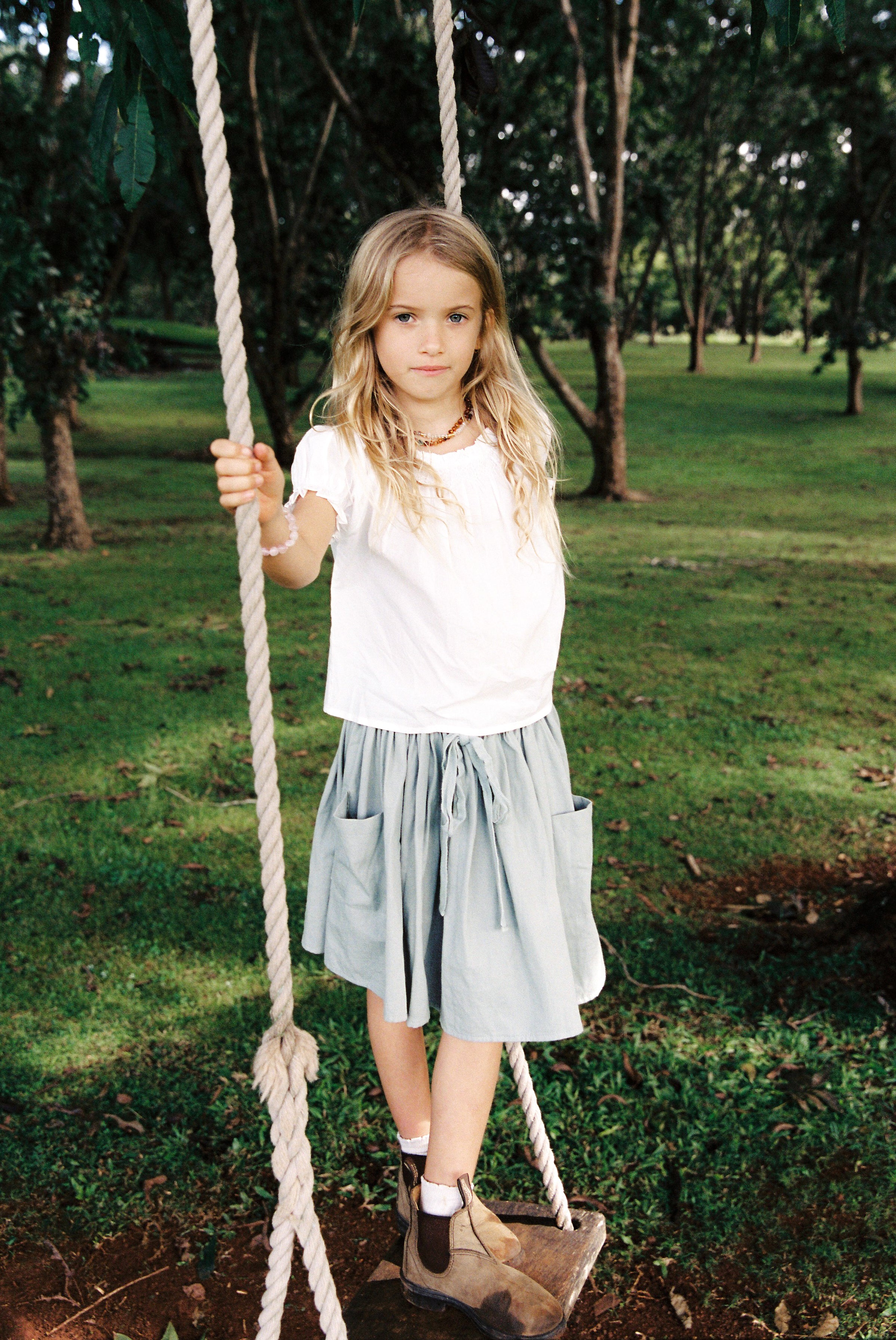 Flip Skirt in Slate - printebebe.com