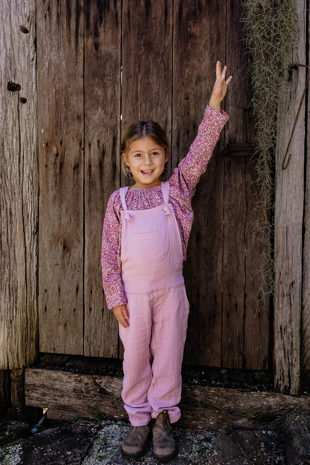 Tie Front Overall in Super Soft Cotton
