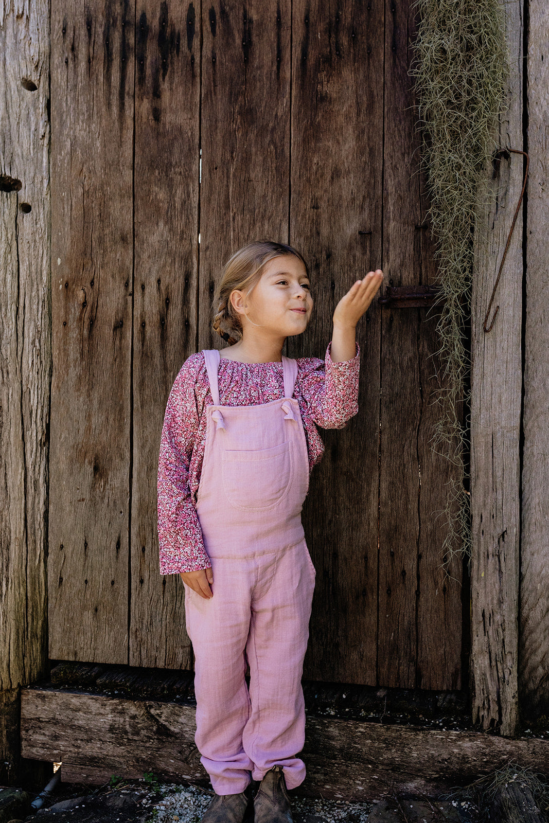 Tie Front Overall in Super Soft Cotton