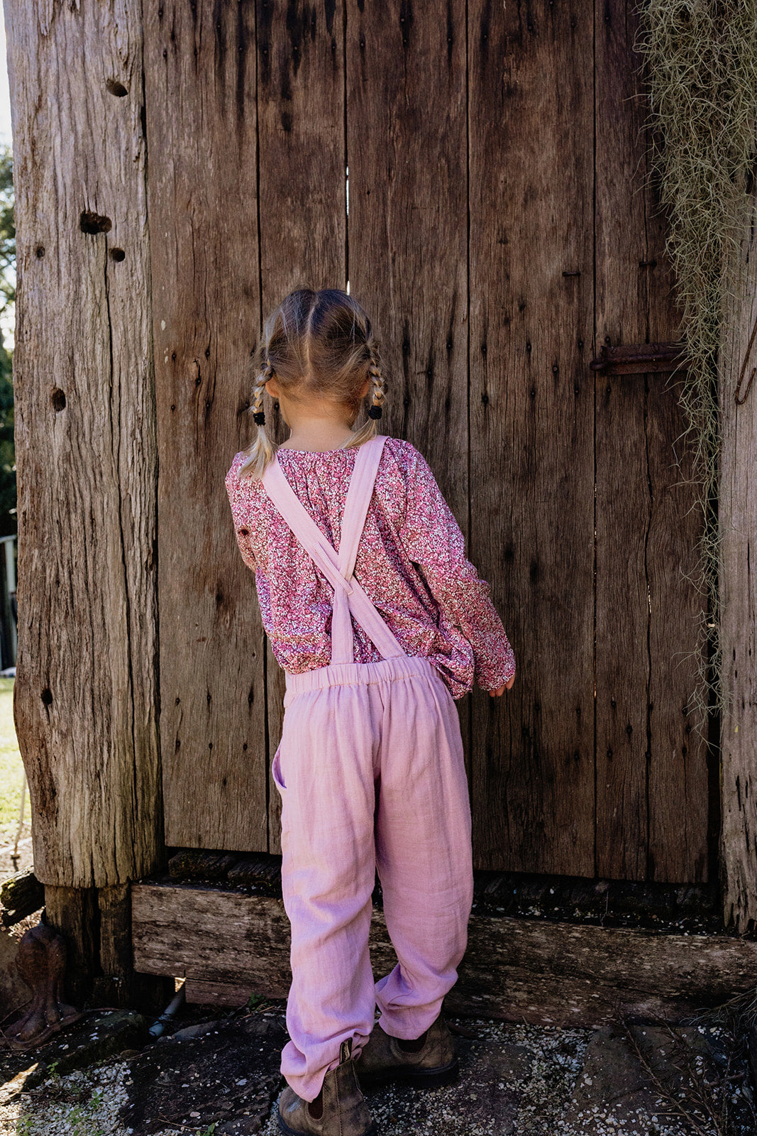 Tie Front Overall in Super Soft Cotton